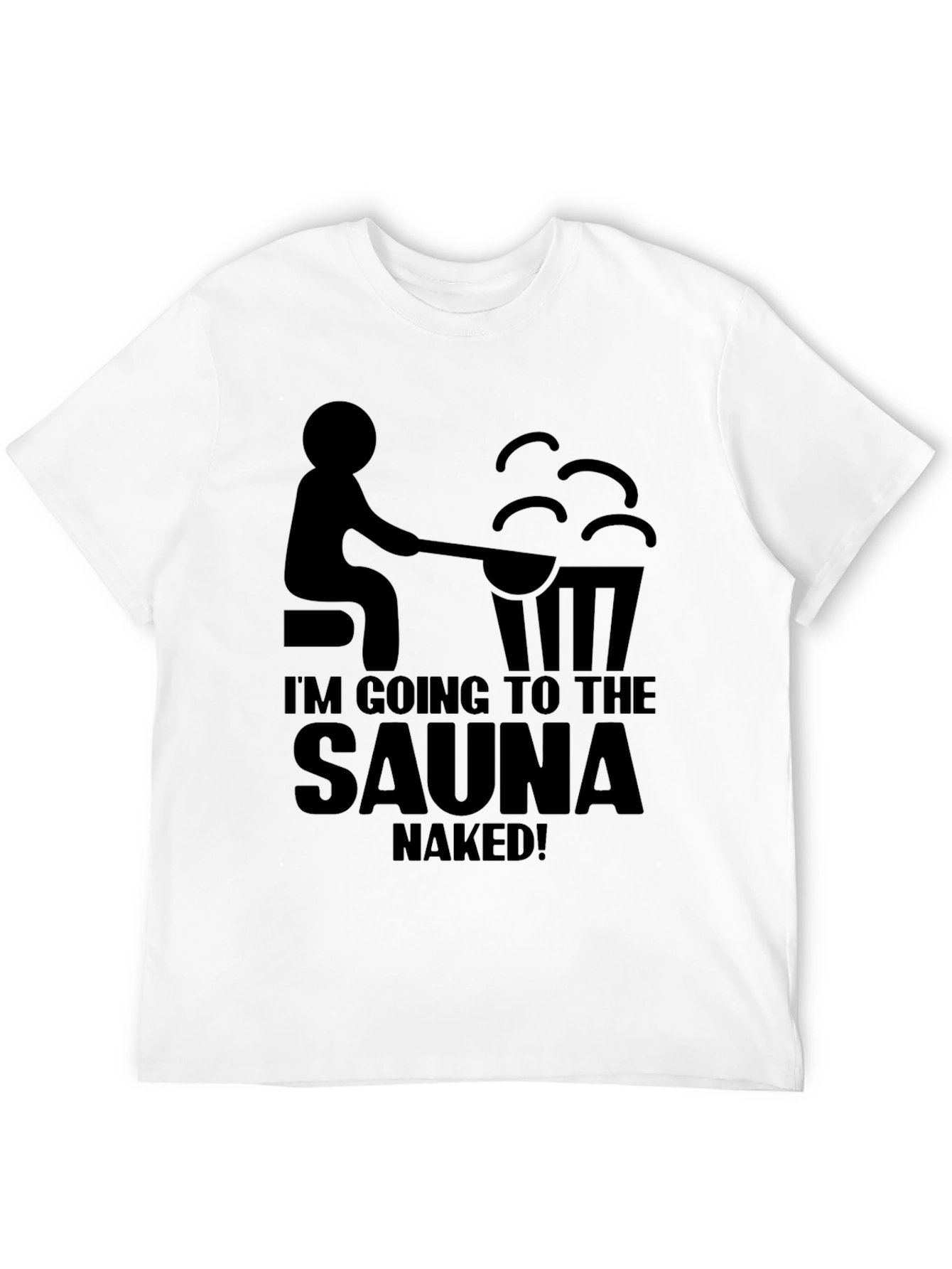Black Sauna Humor T-Shirt view 12