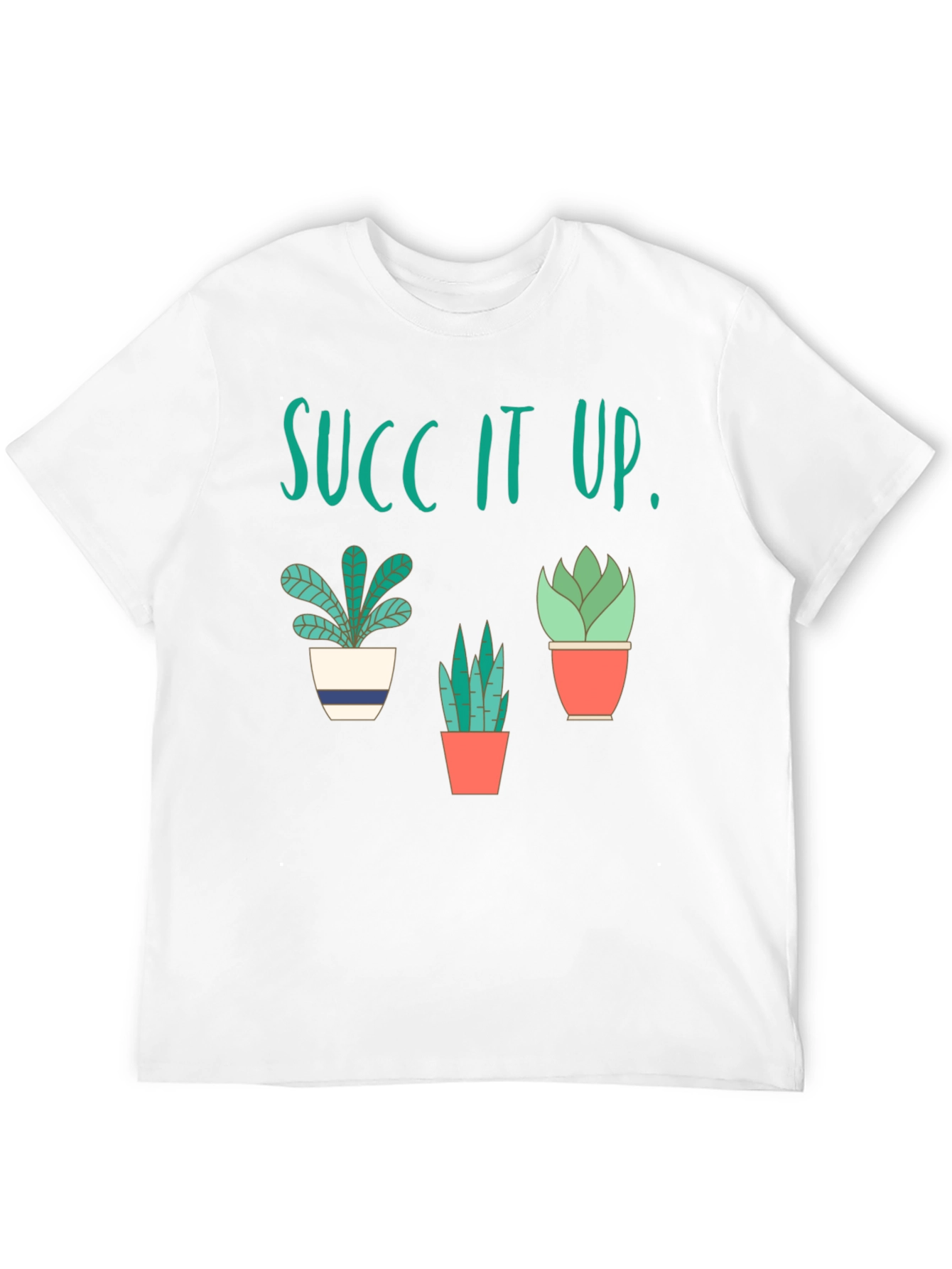 Black Succ It Up! Graphic T-Shirt - Funny Plant Lover Tee view 12