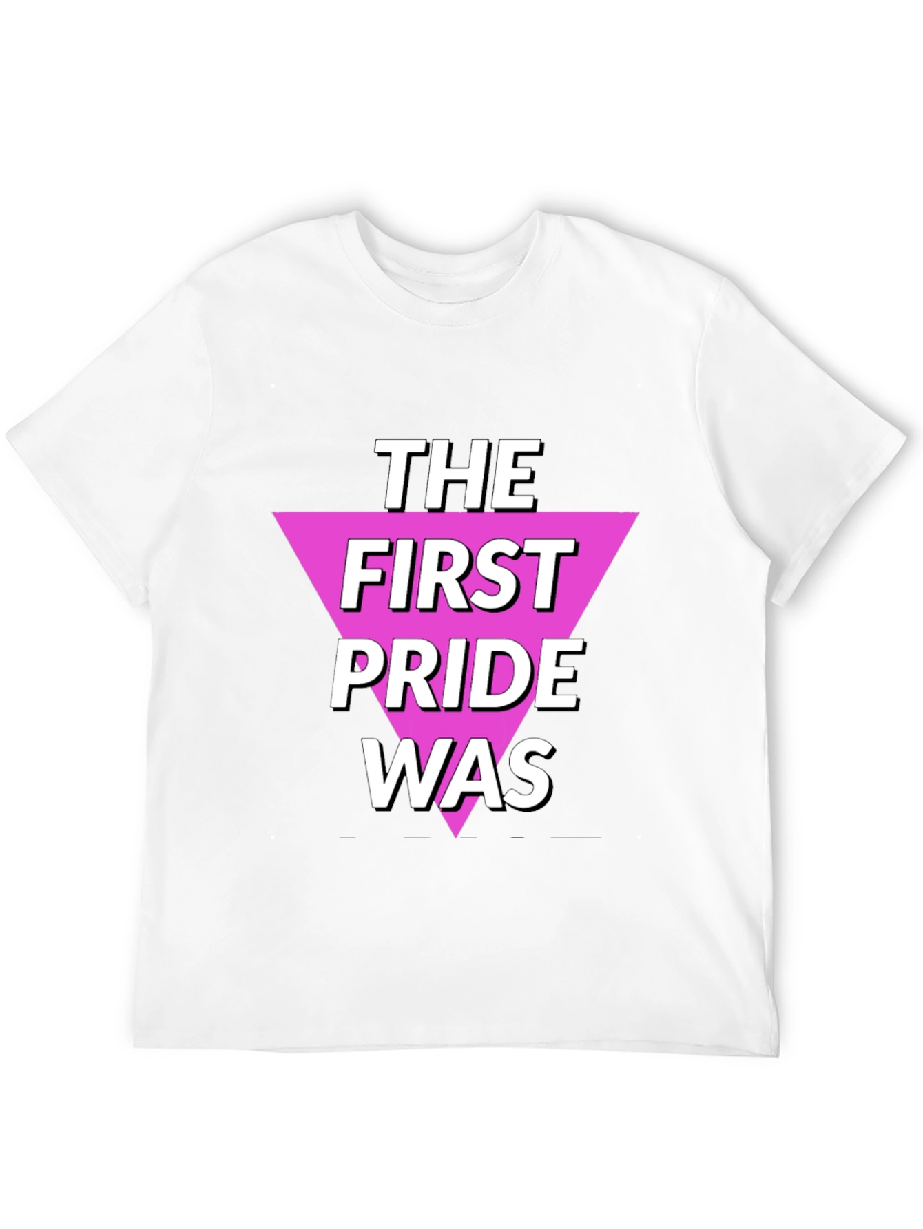 Black The First Pride Was Graphic Tee view 12