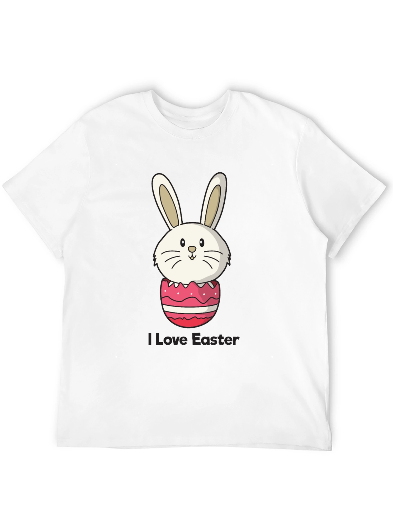 Black Easter Bunny Egg Black T-Shirt view 12