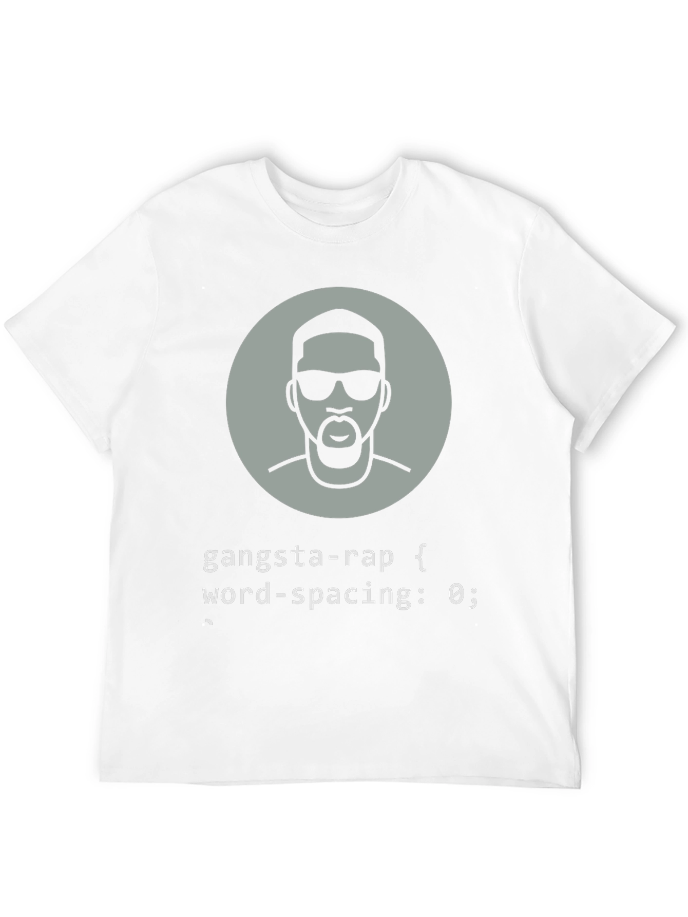 Black Gangsta Rap CSS Code Black T-Shirt view 12