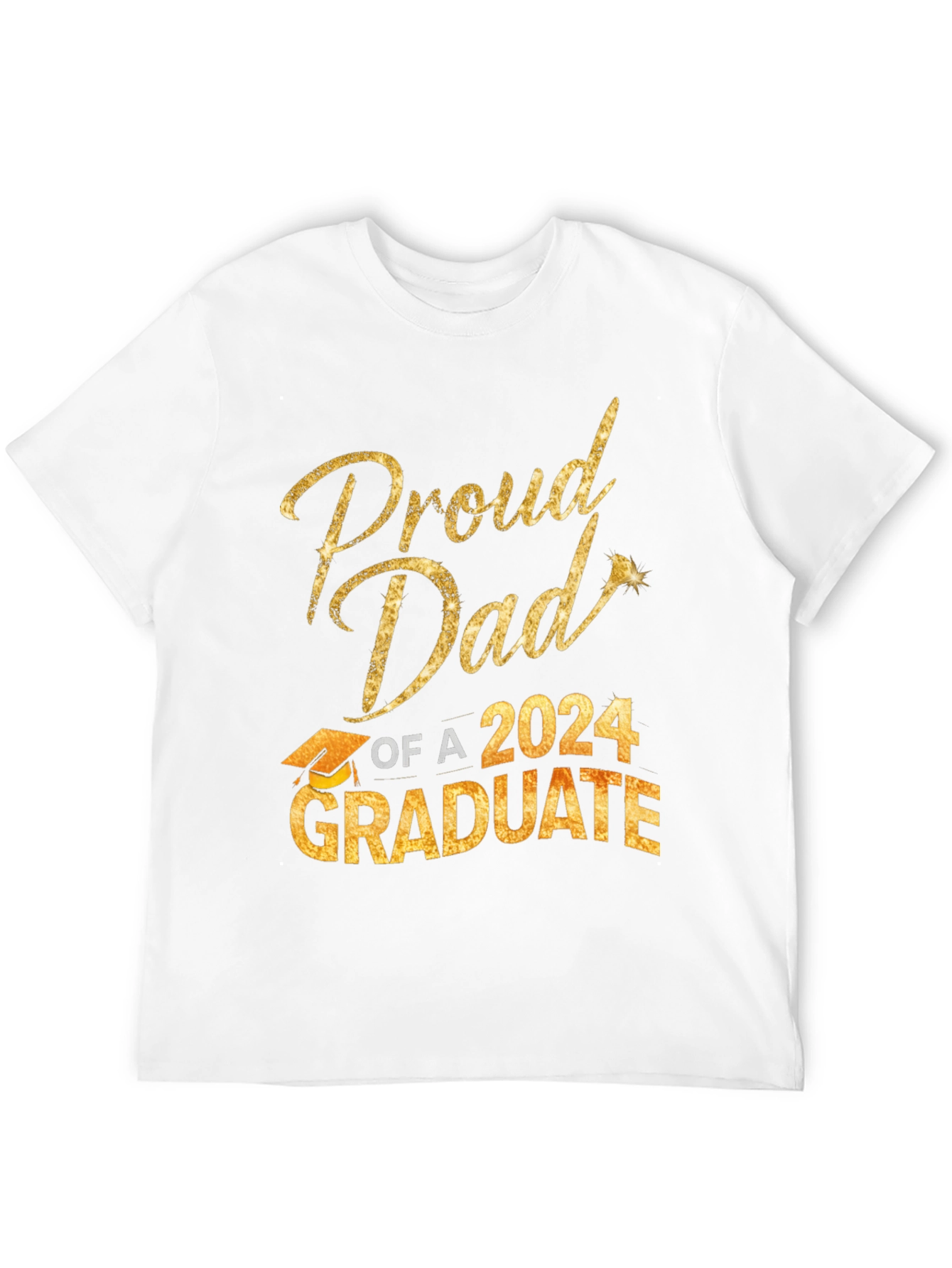 Black Proud Dad of a 2024 Graduate T-Shirt view 12