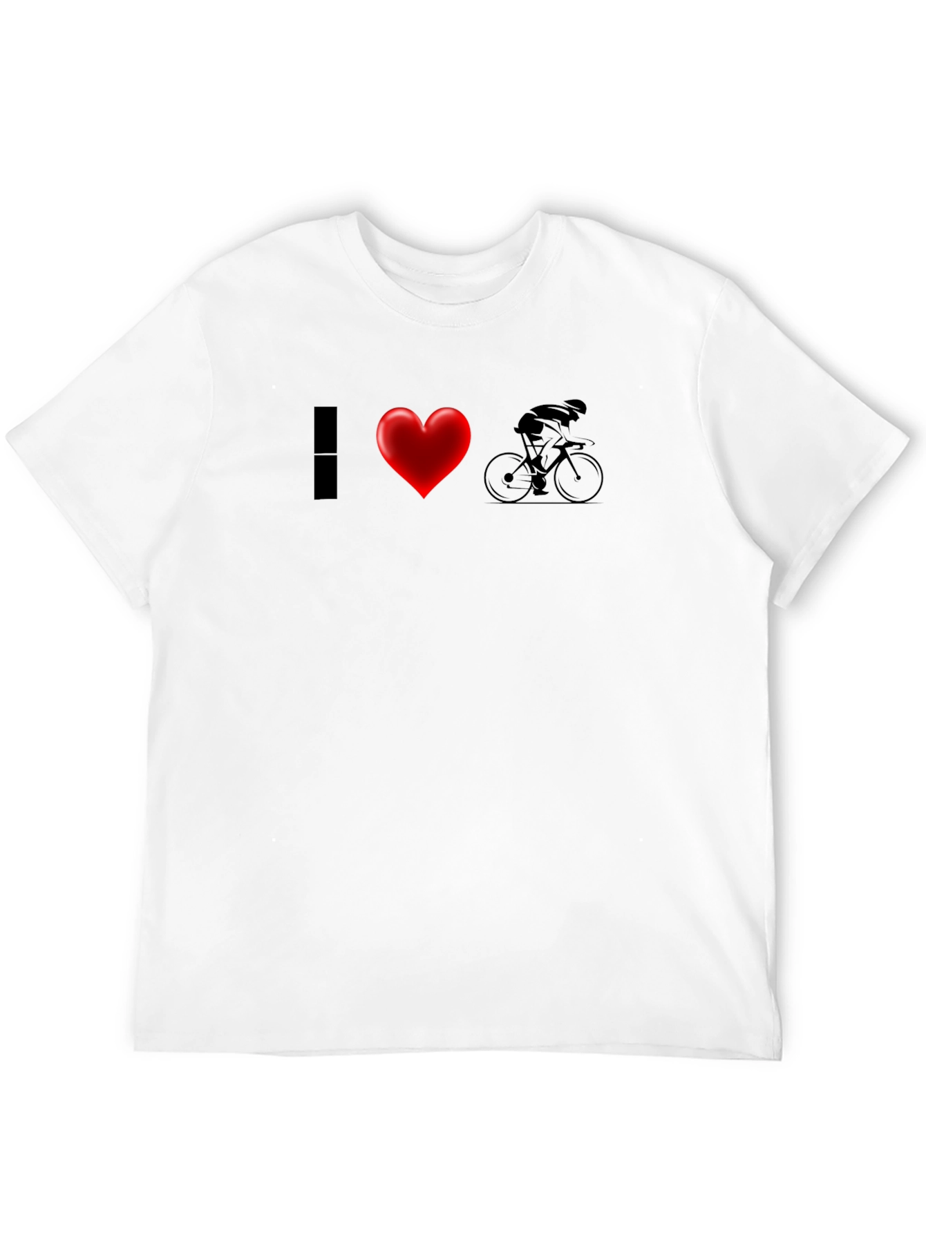 Black I Heart Cycling T-Shirt - Black, Sporty view 12