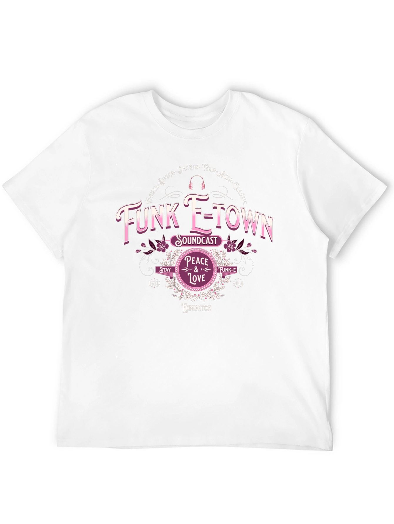 Black Funk E-Town Soundcast Black T-Shirt view 12