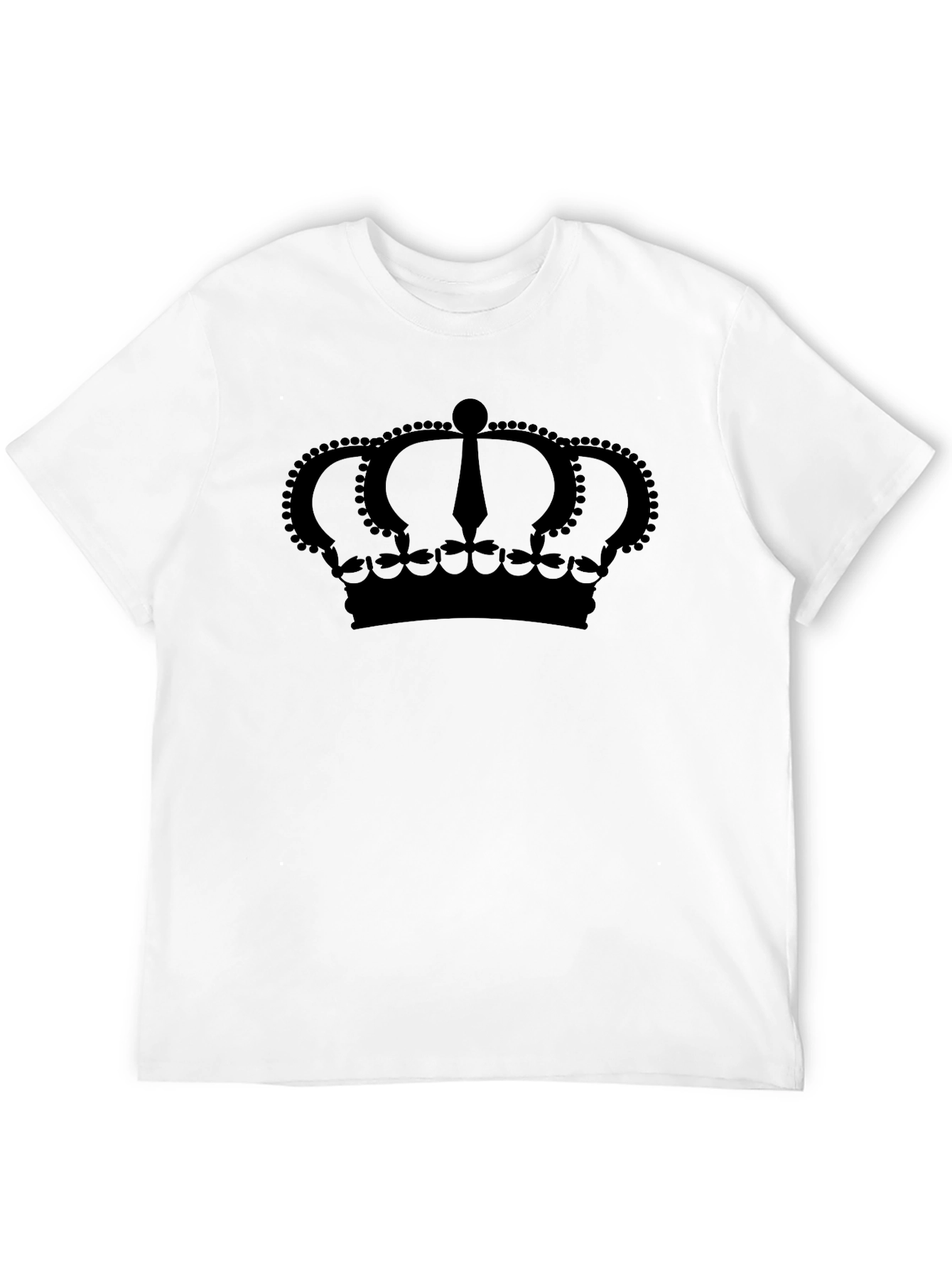 Black Crown Graphic Print Black T-Shirt view 12