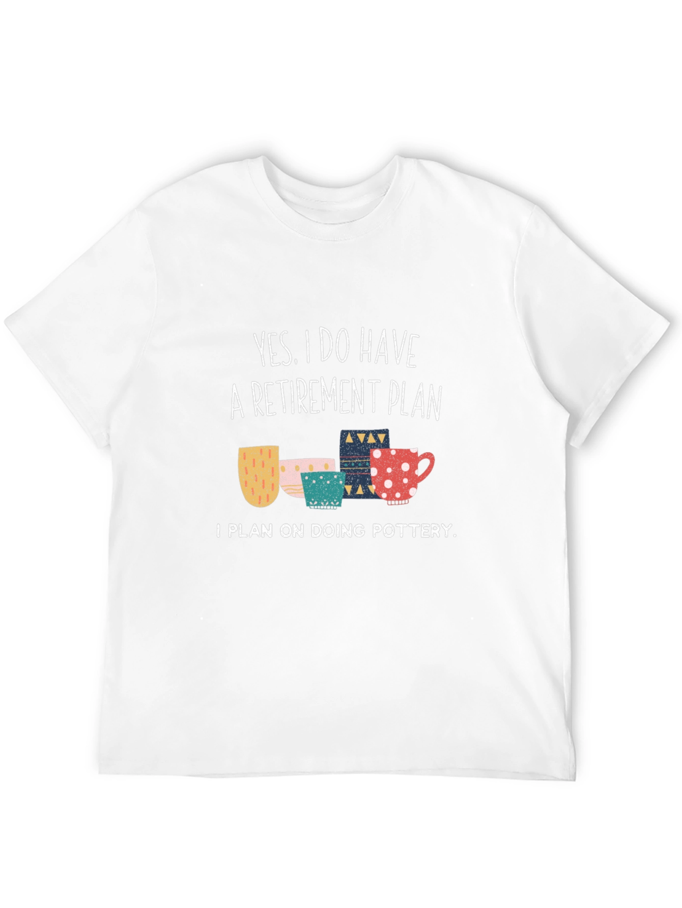 Black Funny Pottery Retirement Plan T-Shirt view 12