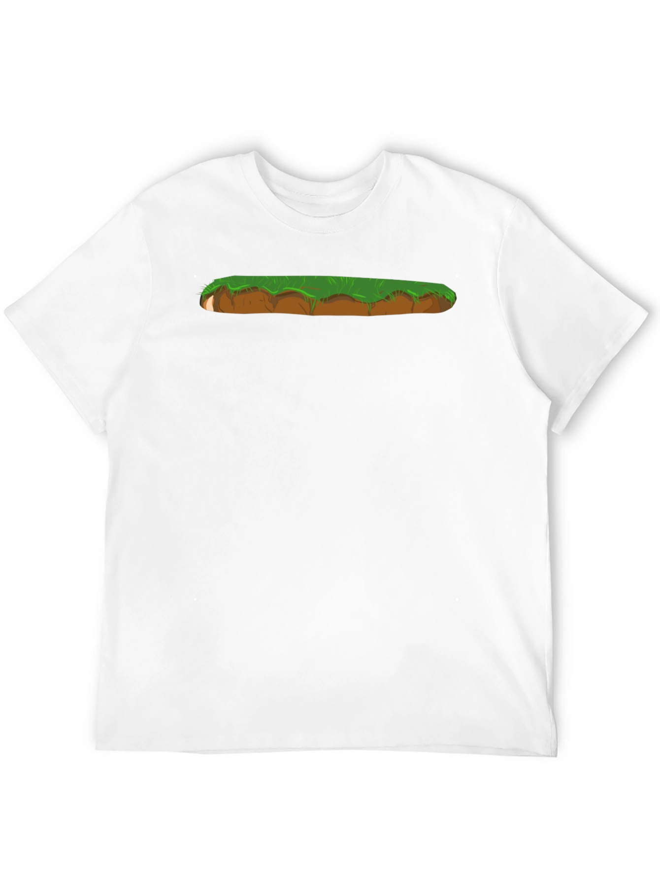 Black Cartoon Landscape Graphic Print Black T-Shirt view 12