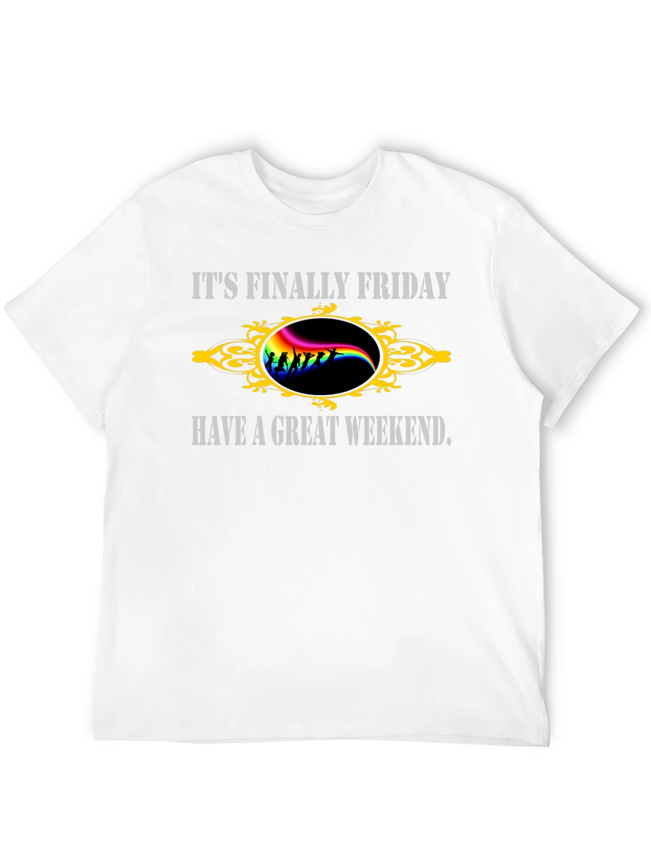 Black It's Finally Friday T-Shirt view 12