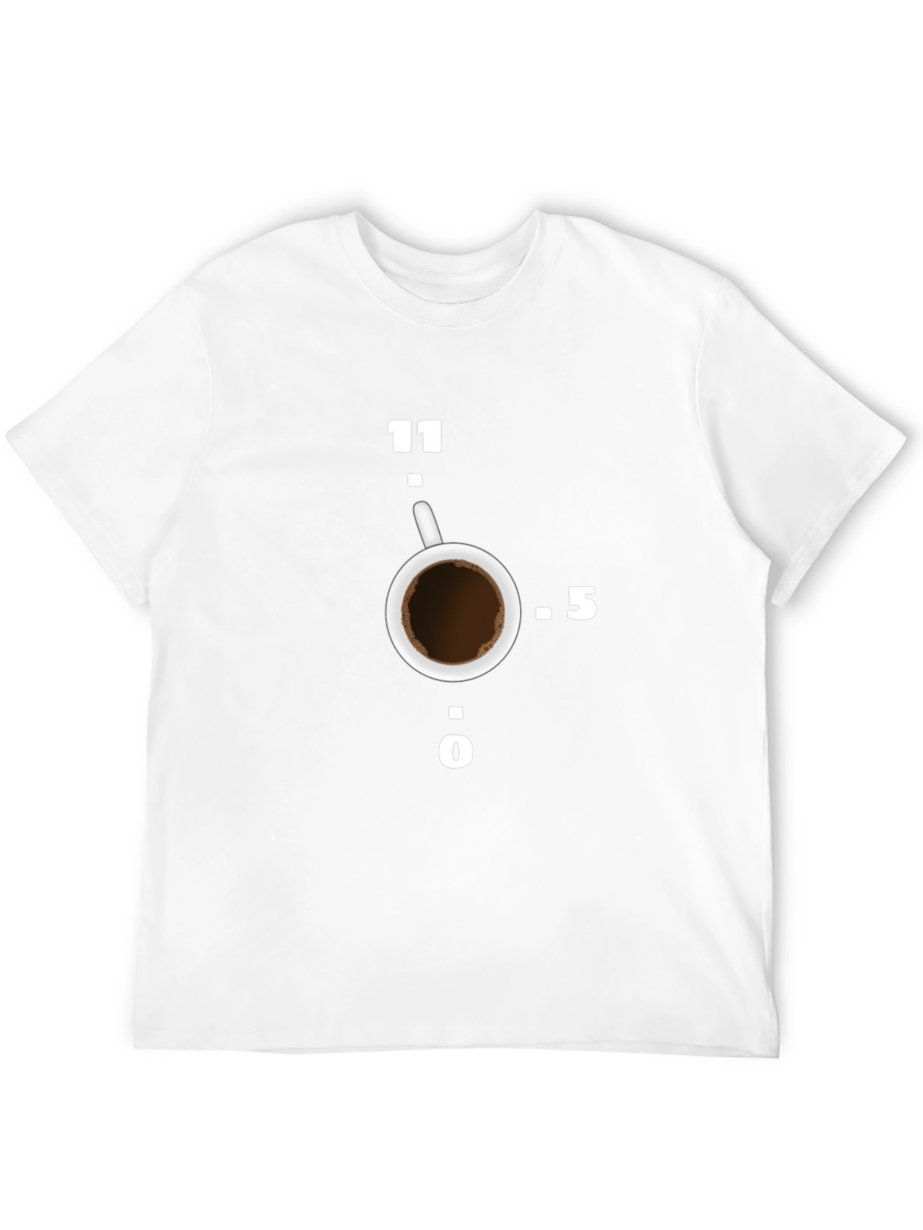 Black Coffee Time Tee - Stylish Clock Design view 12