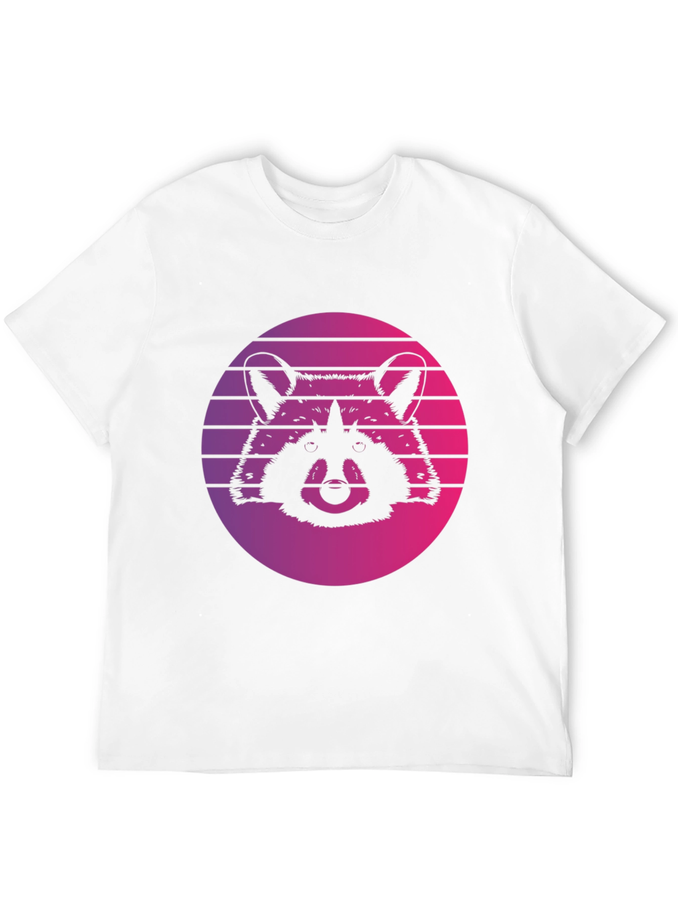 Black Retro Raccoon Graphic Tee view 12