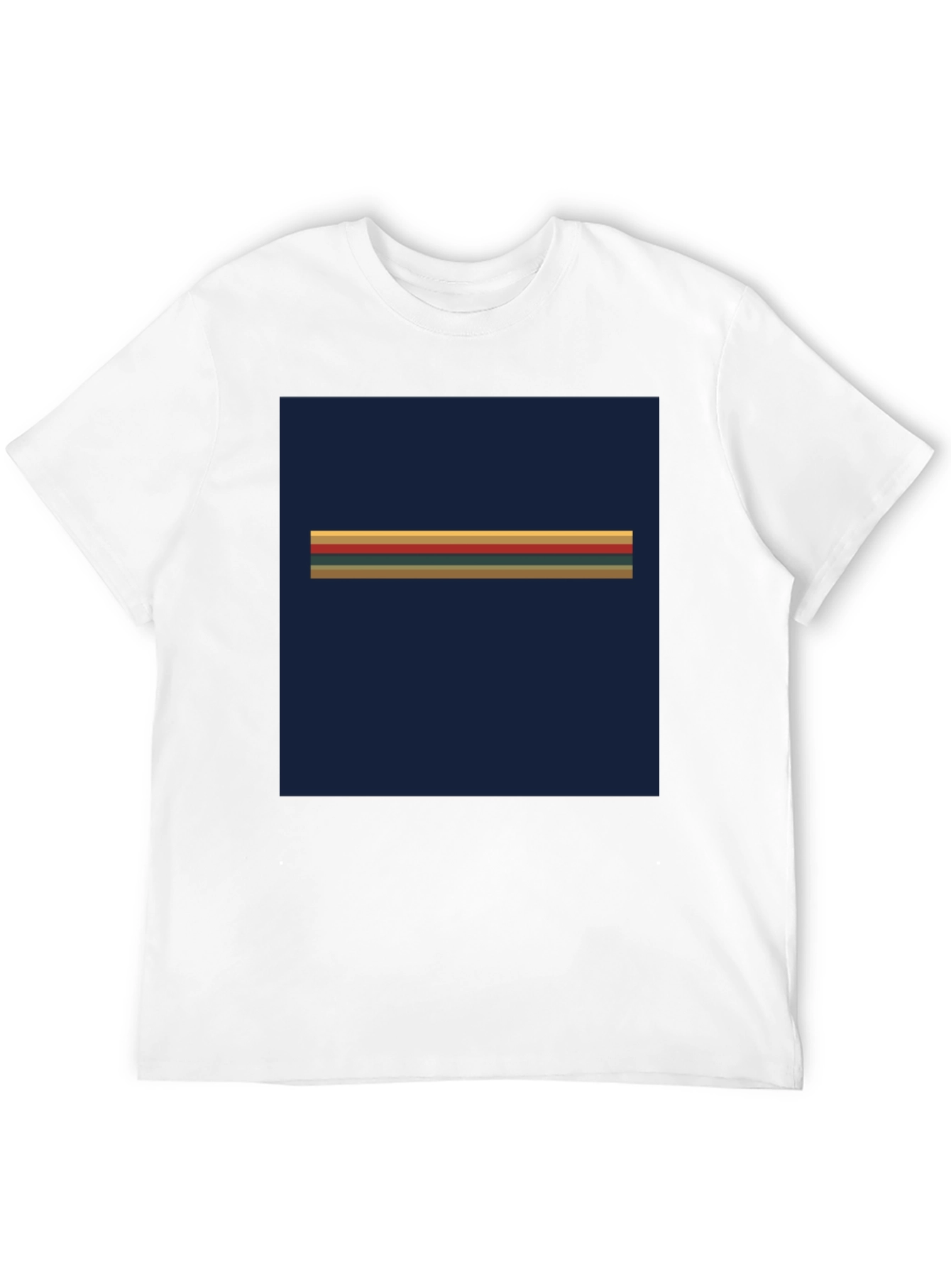 Black Retro Stripe Graphic Tee - Dr. Who Inspired view 12