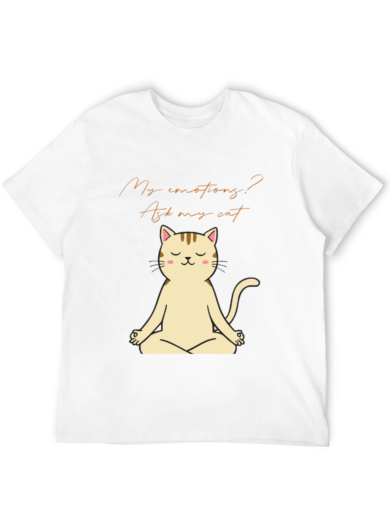 Black Meditating Cat T-Shirt - Ask My Cat view 12