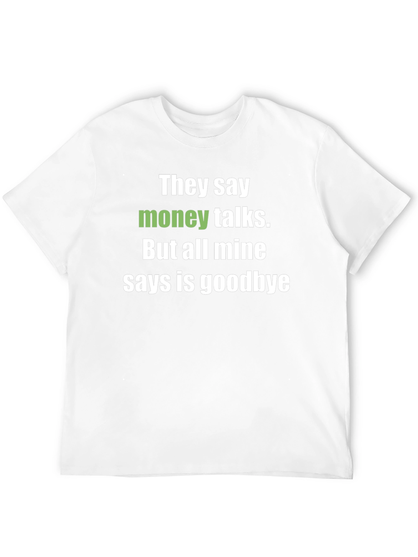 Black Money Talks Funny Graphic Tee view 12