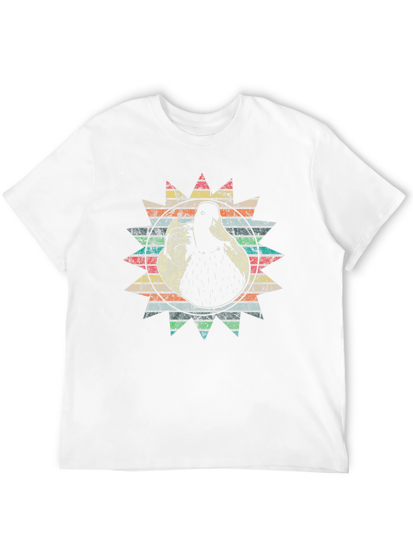 Black Vintage Duck Graphic Tee - Retro Style view 12