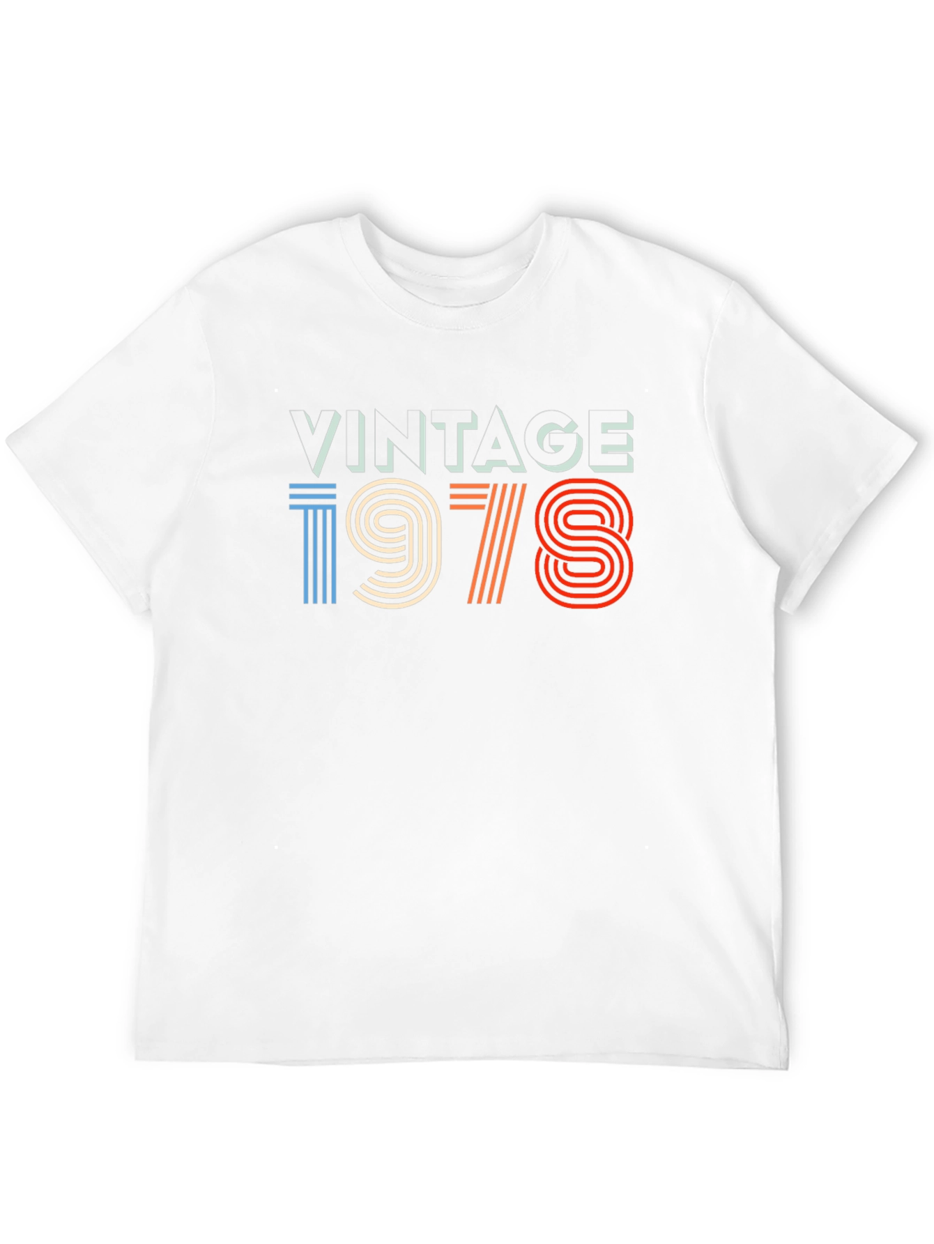 Black Vintage 1978 Graphic Tee - Retro Birthday T-Shirt view 12