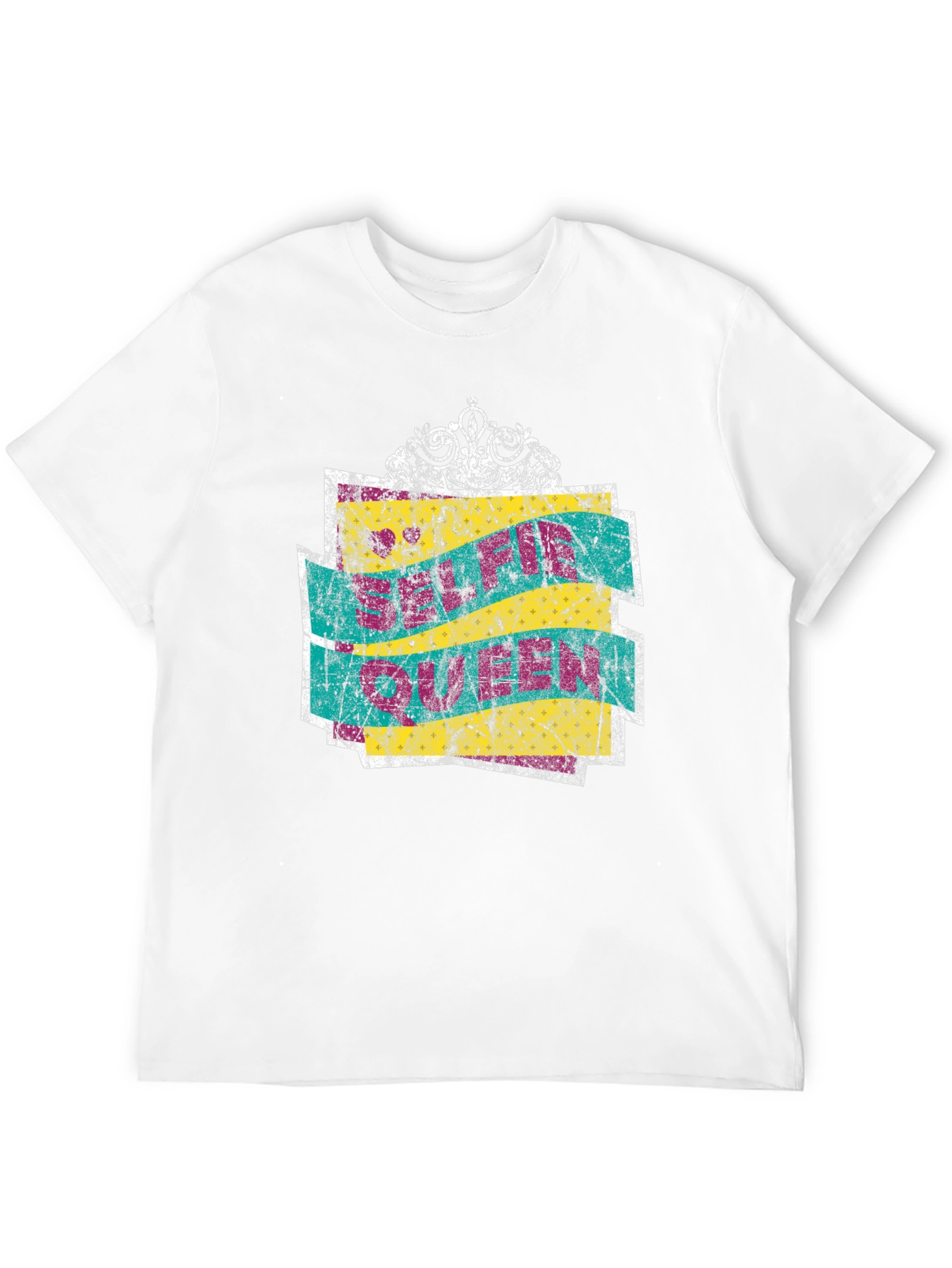 Black Selfie Queen Crown Graphic T-Shirt view 12