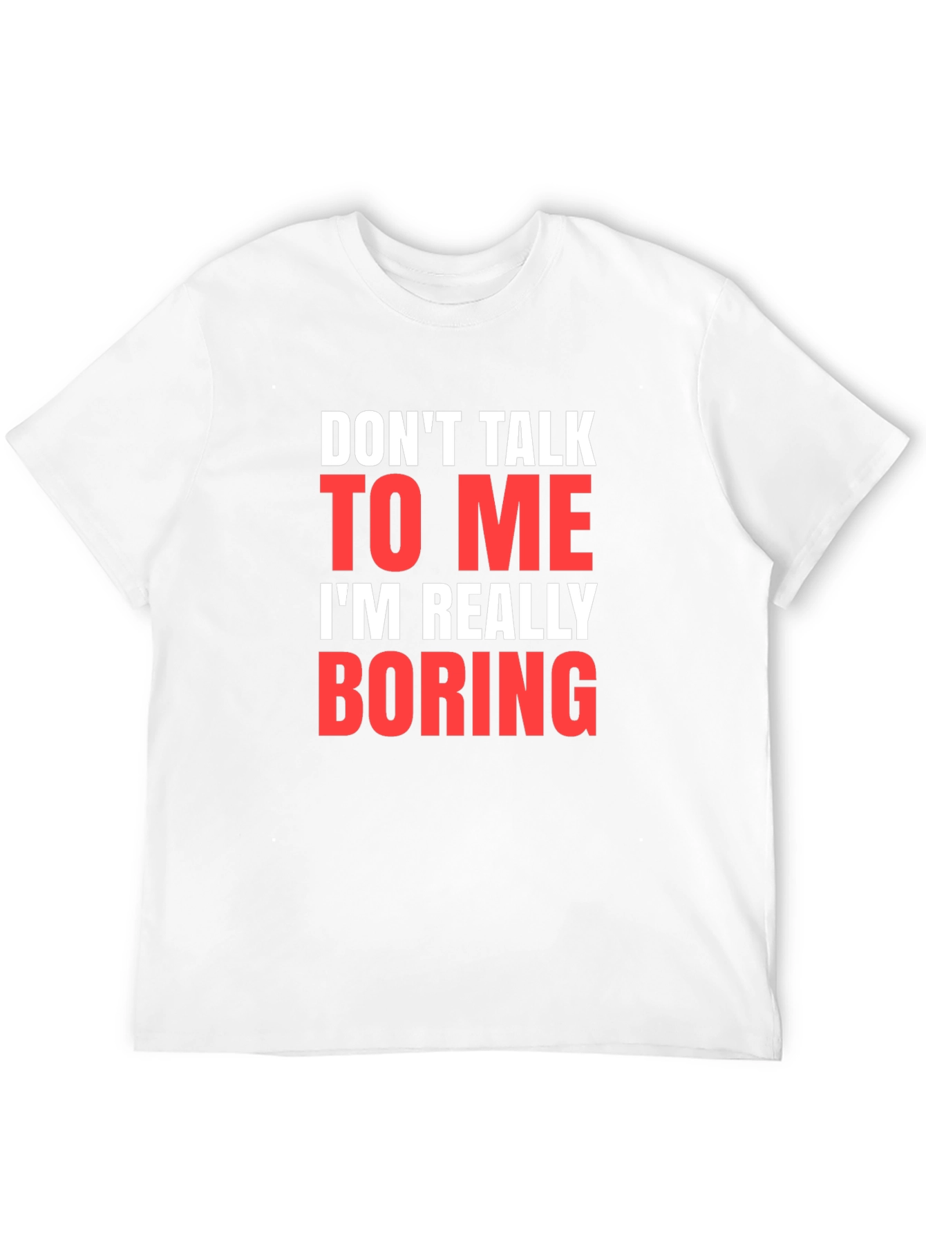 Black Funny Sarcastic Graphic Tee - Don't Talk to Me T-Shirt view 12