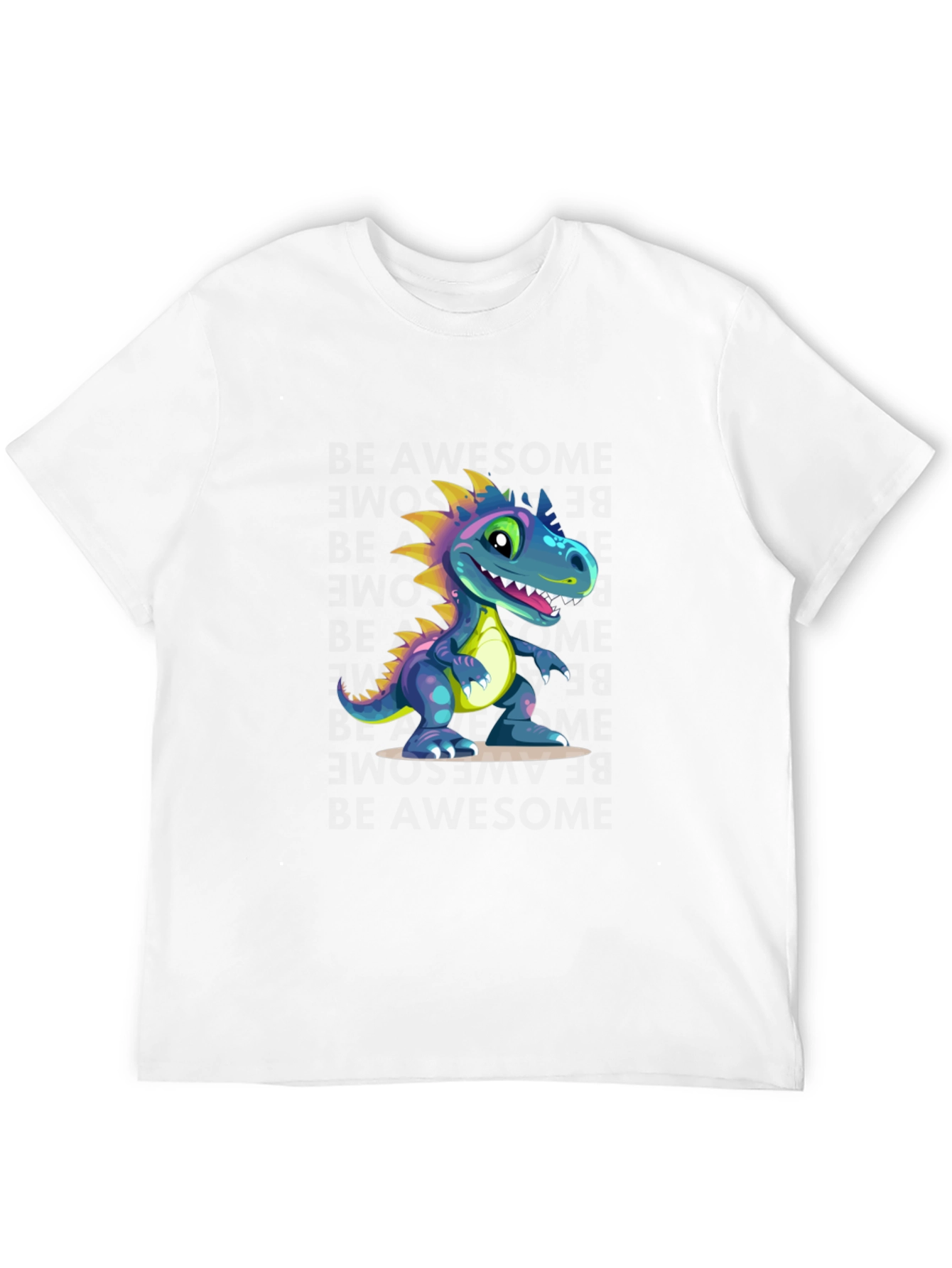 Black Dinosaur Graphic Tee - Black Cotton Blend view 12