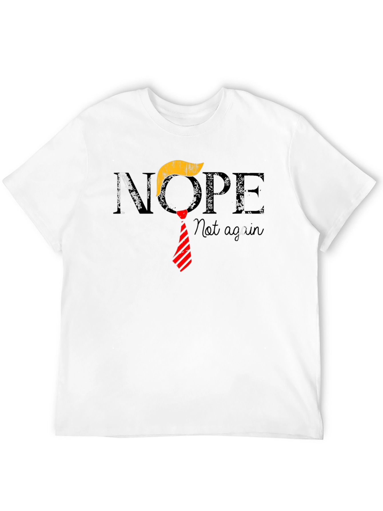 Black Nope Not Again T-Shirt view 12