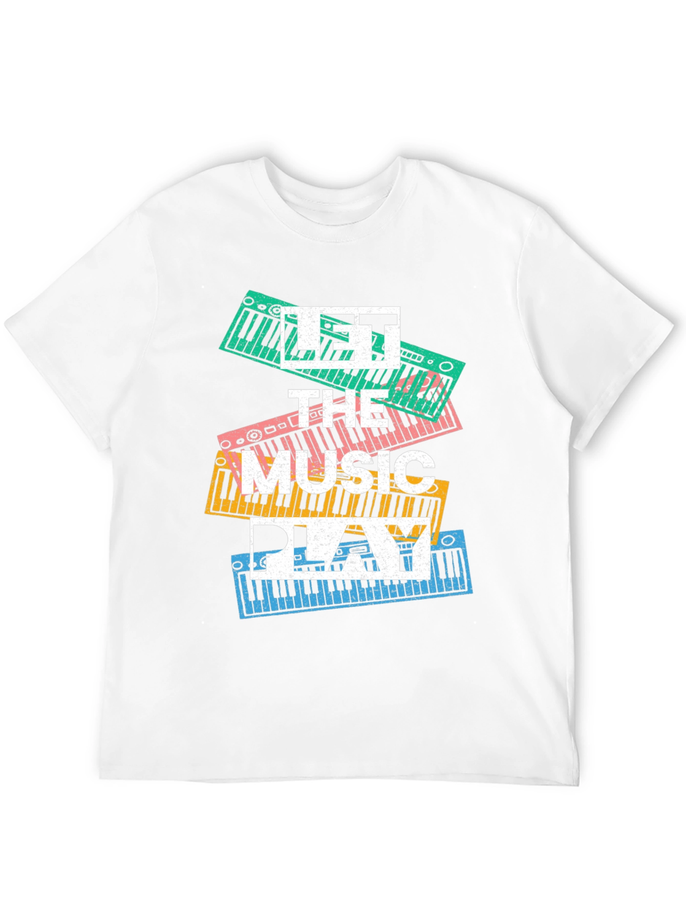 Black Let the Music Play Graphic Tee view 12
