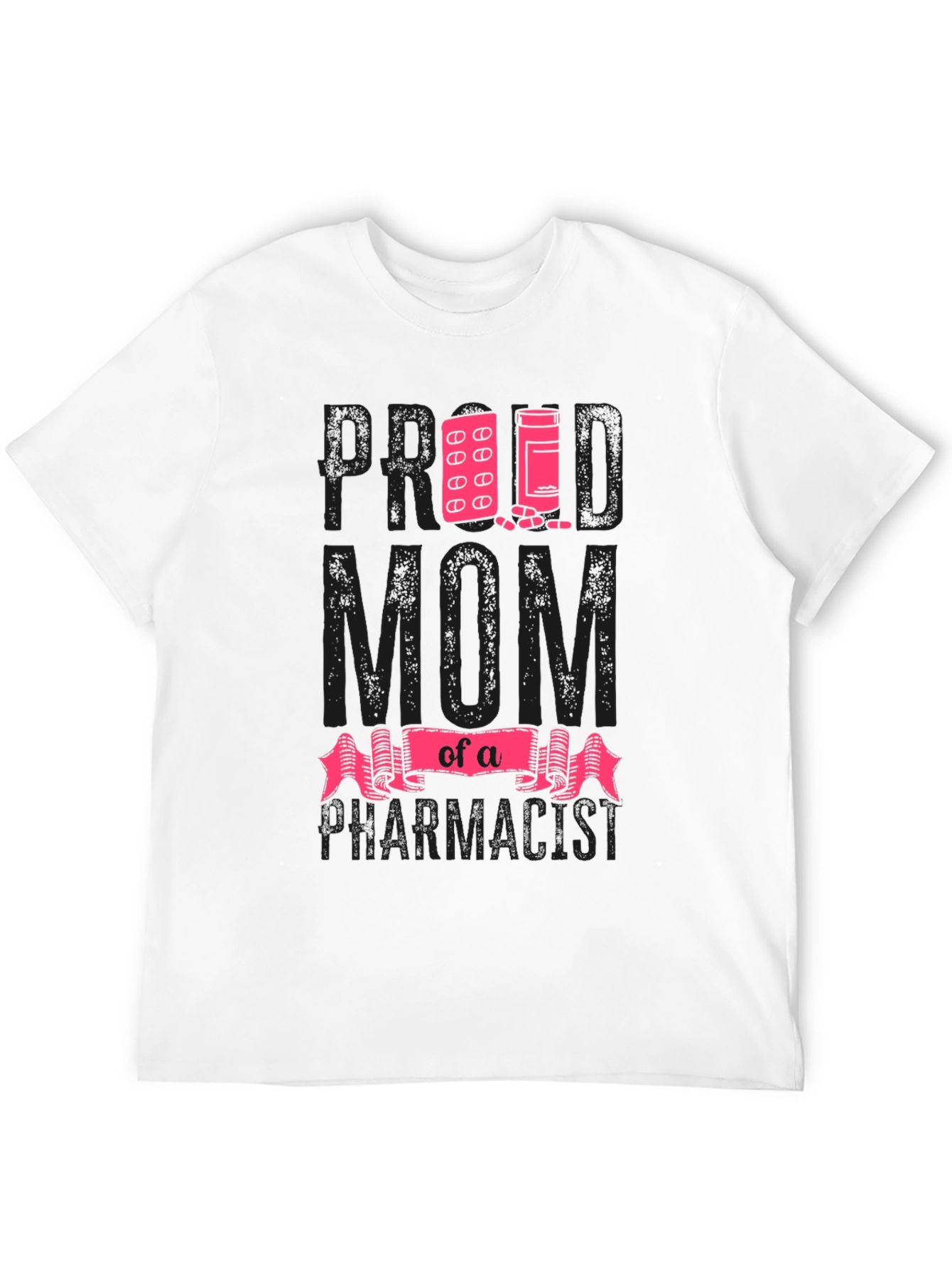 Black Proud Mom of a Pharmacist T-Shirt view 12