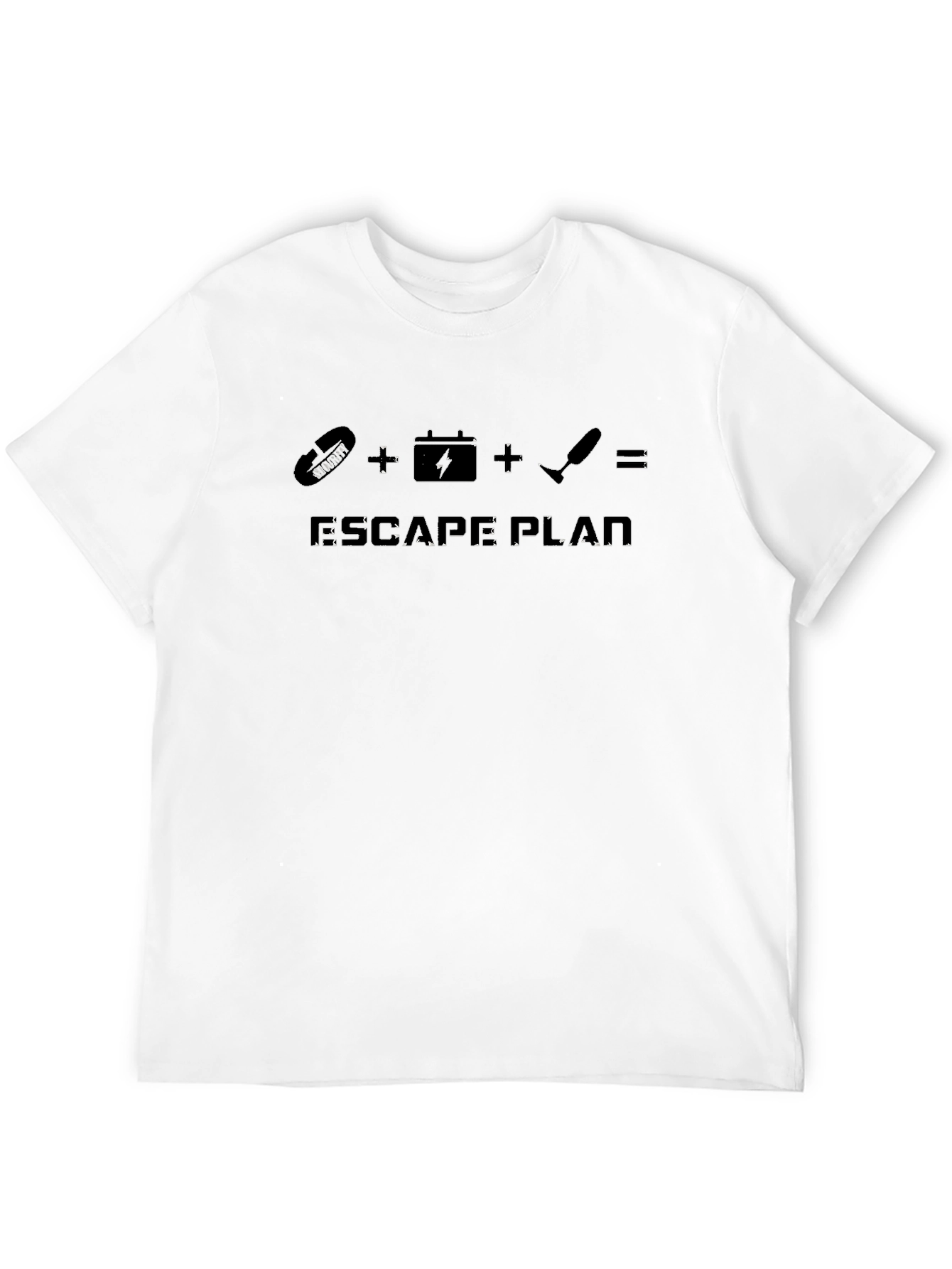 Black Escape Plan Black Graphic T-Shirt view 12