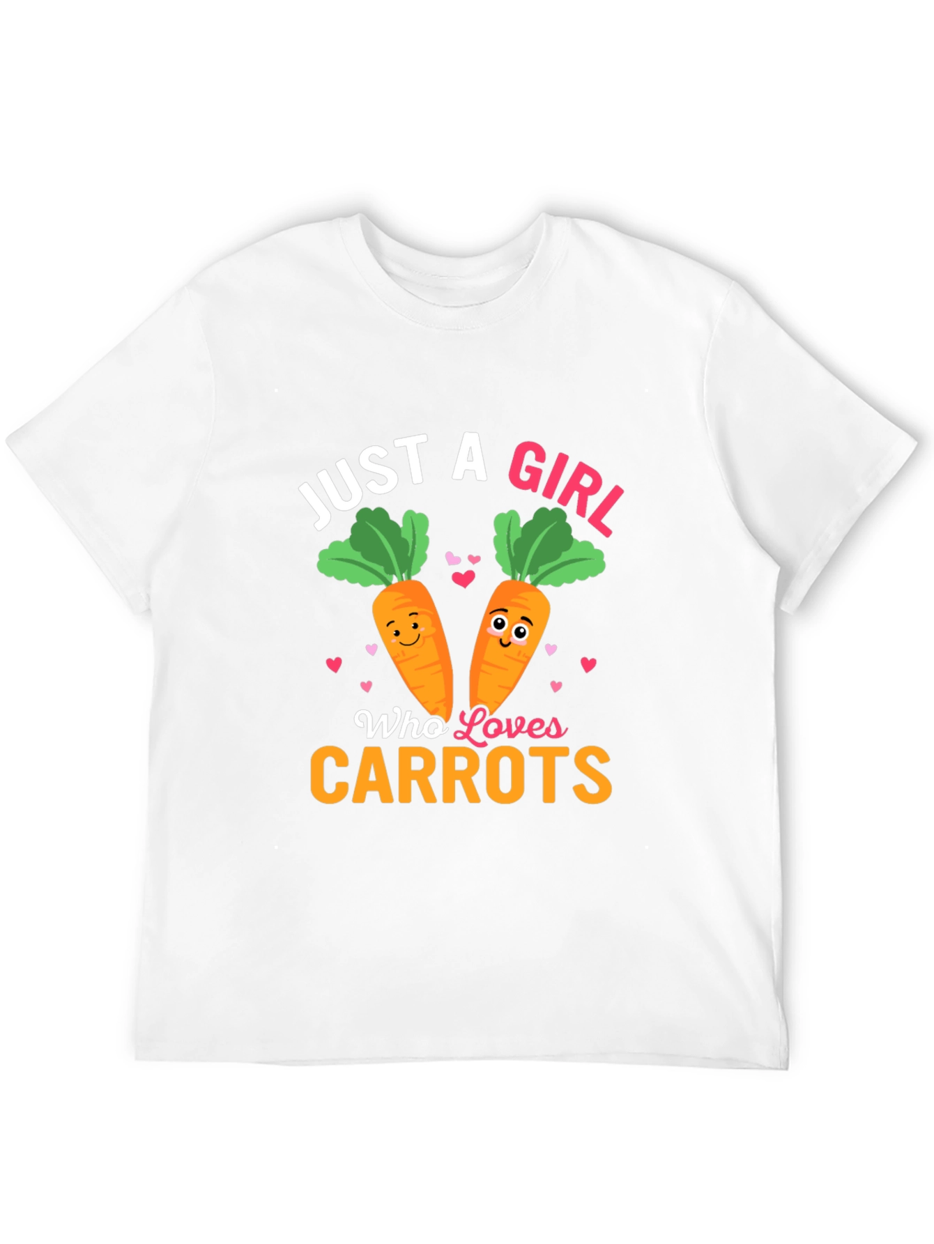 Black Just a Girl Who Loves Carrots Graphic Tee view 12