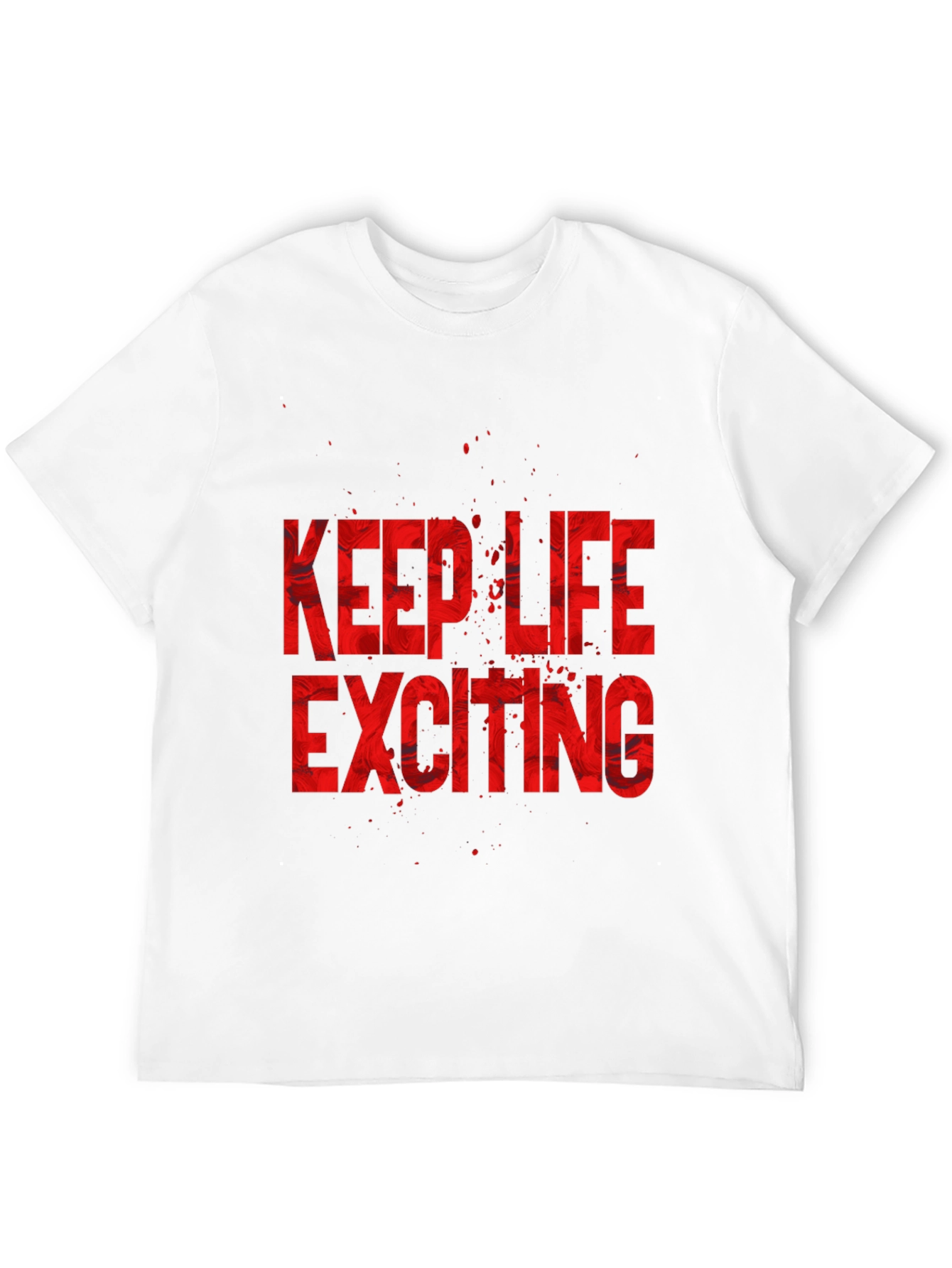 Black Keep Life Exciting Graphic T-Shirt view 12