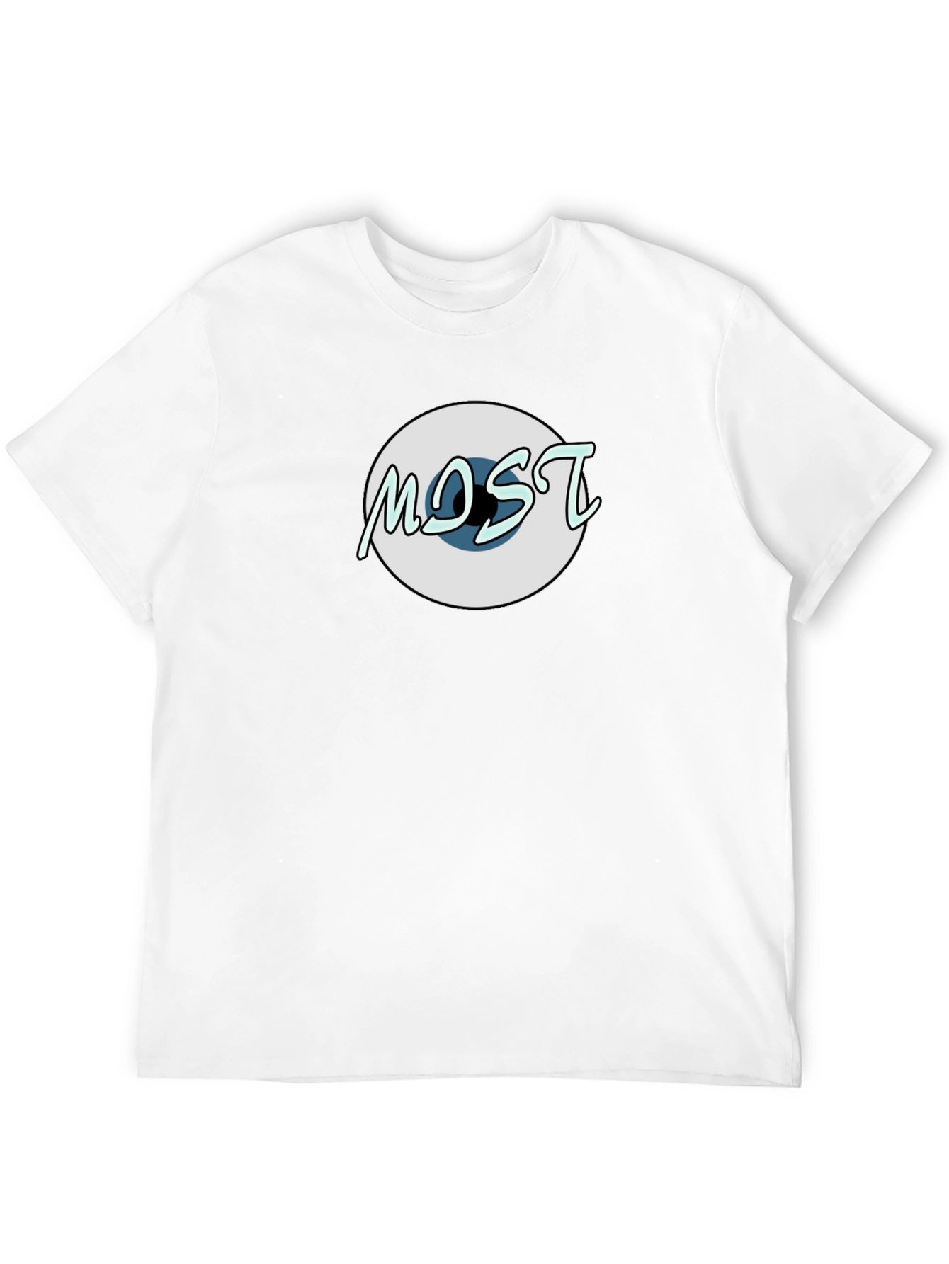 Black Unique Graphic Tee - MOST Design Black Cotton Shirt view 12