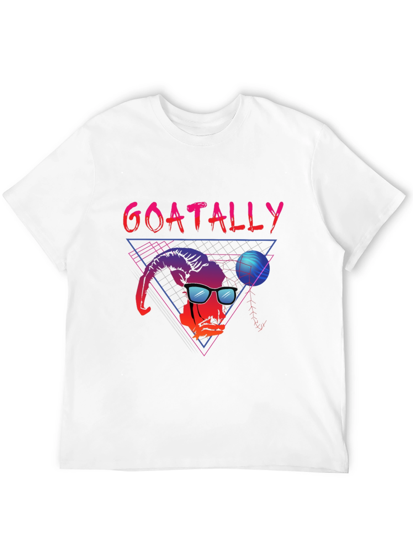 Black Goatally Awesome Retro T-Shirt view 12