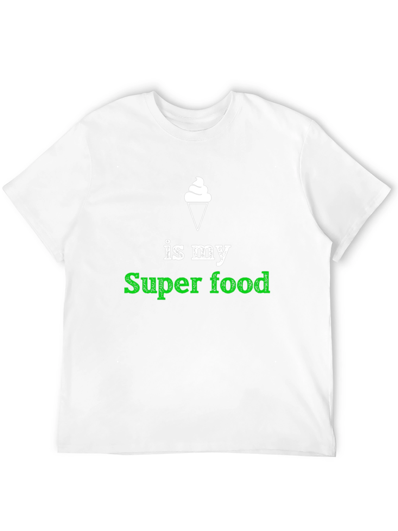 Black Ice Cream Super Food T-Shirt view 12