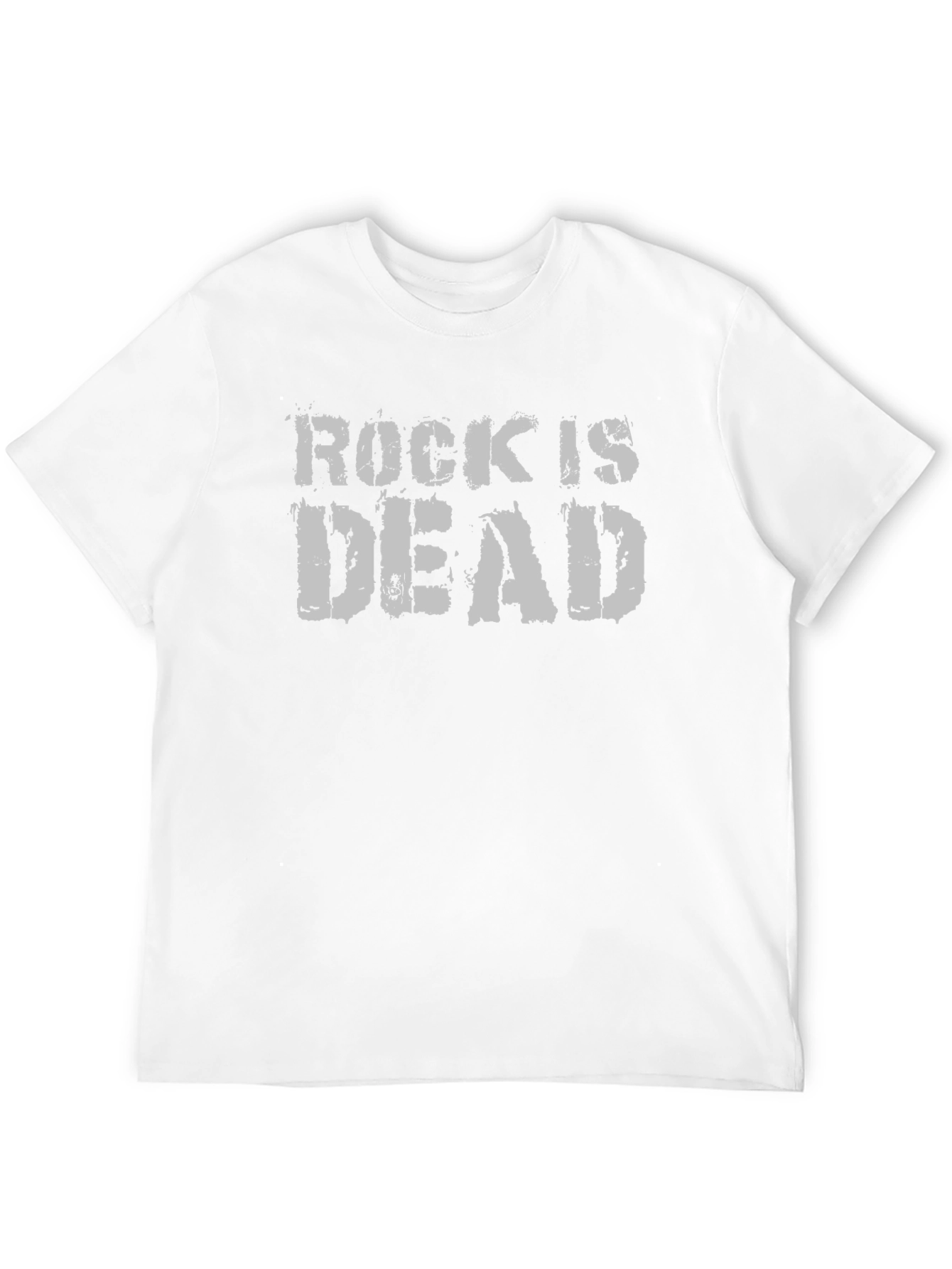 Black Rock Is Dead Graphic Tee - Black Cotton T-Shirt view 12