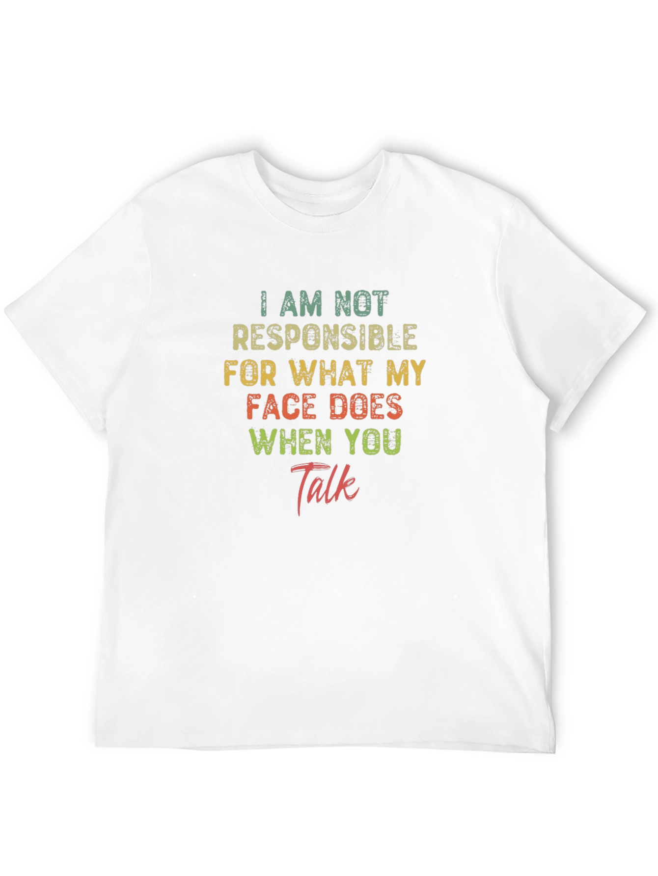 Black Funny Sarcastic Graphic T-Shirt - I Am Not Responsible view 12