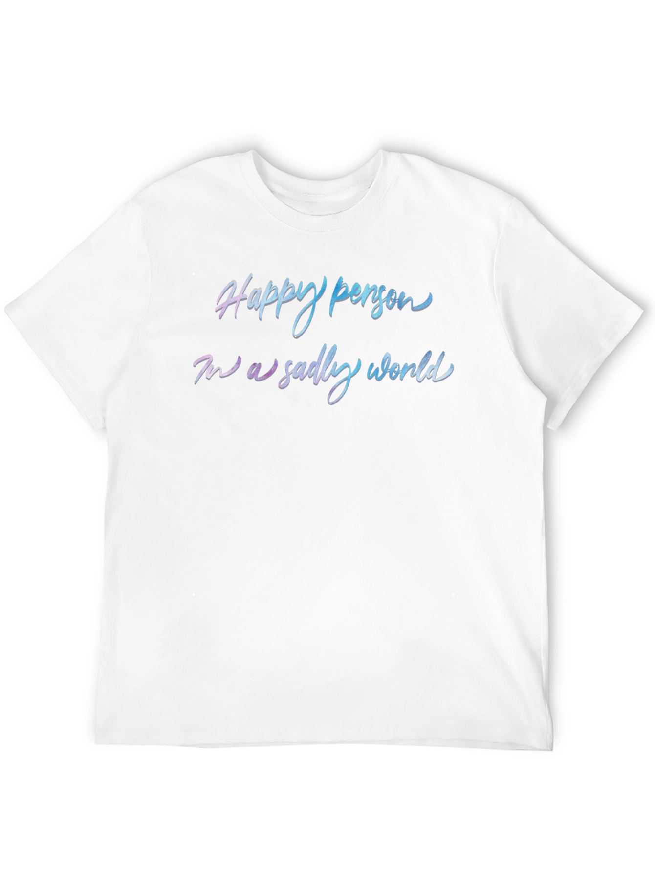 Black Happy Person T-Shirt - Trendy Slogan Tee view 12