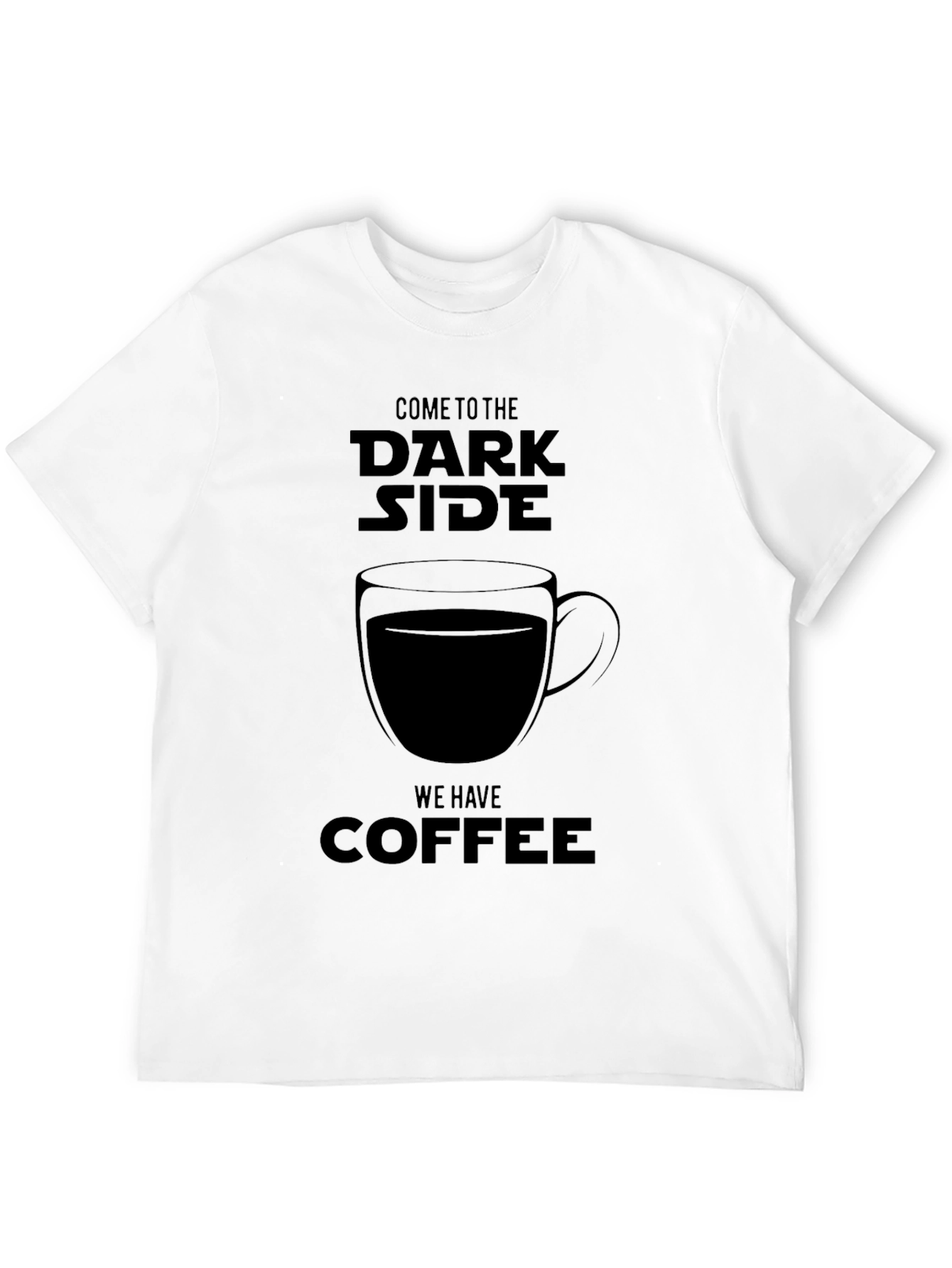 Black Dark Side Coffee T-Shirt view 12