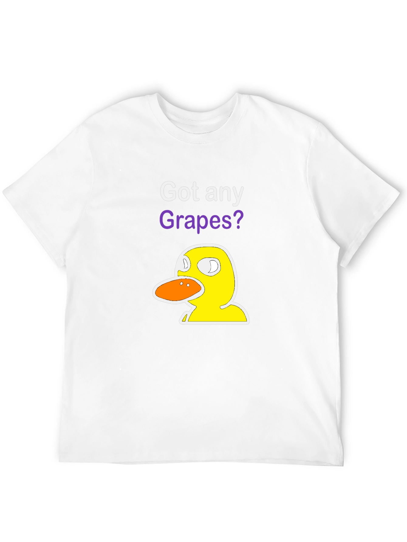 Black Got Any Grapes? Duck T-Shirt - Funny Graphic Tee view 12