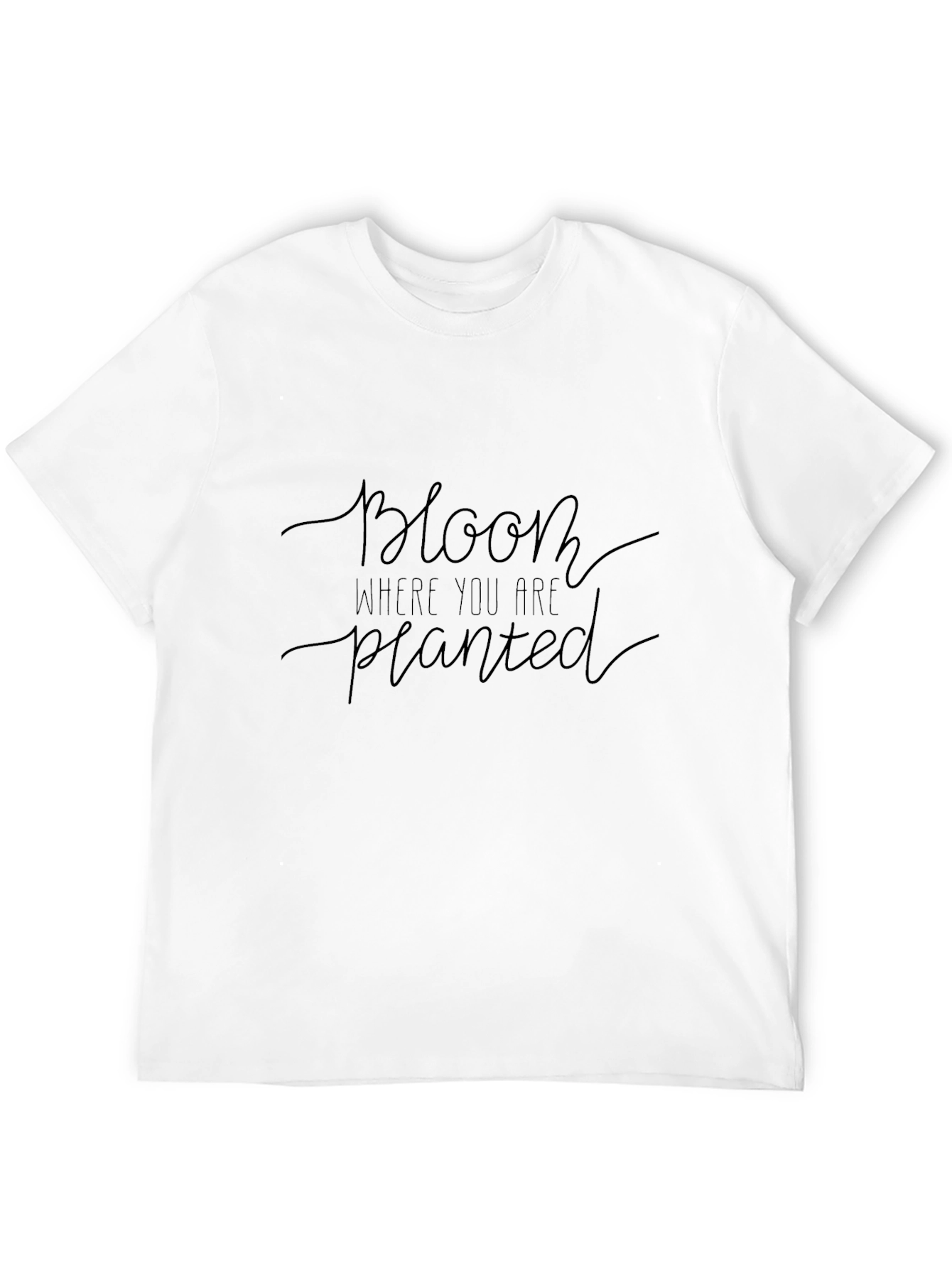 Black Bloom Where You Are Planted Graphic Tee - Black view 12