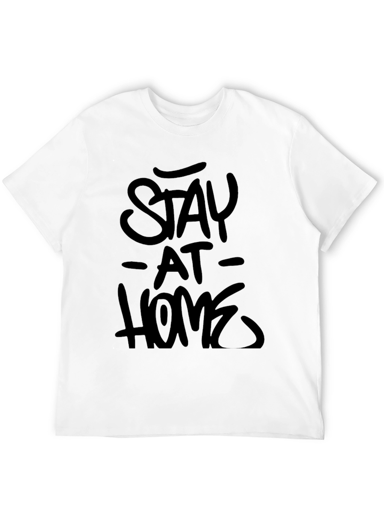 Black Stay at Home Black Graphic Tee view 12