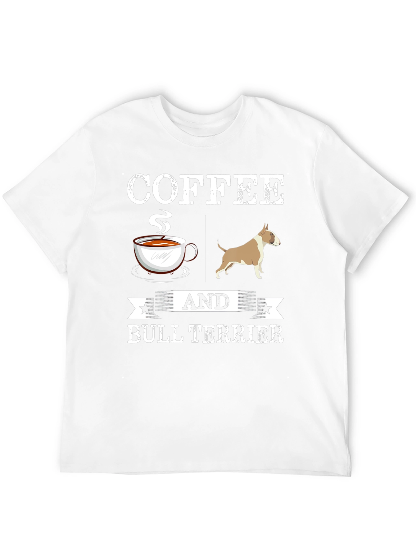 Black Coffee and Bull Terrier Graphic T-Shirt view 12