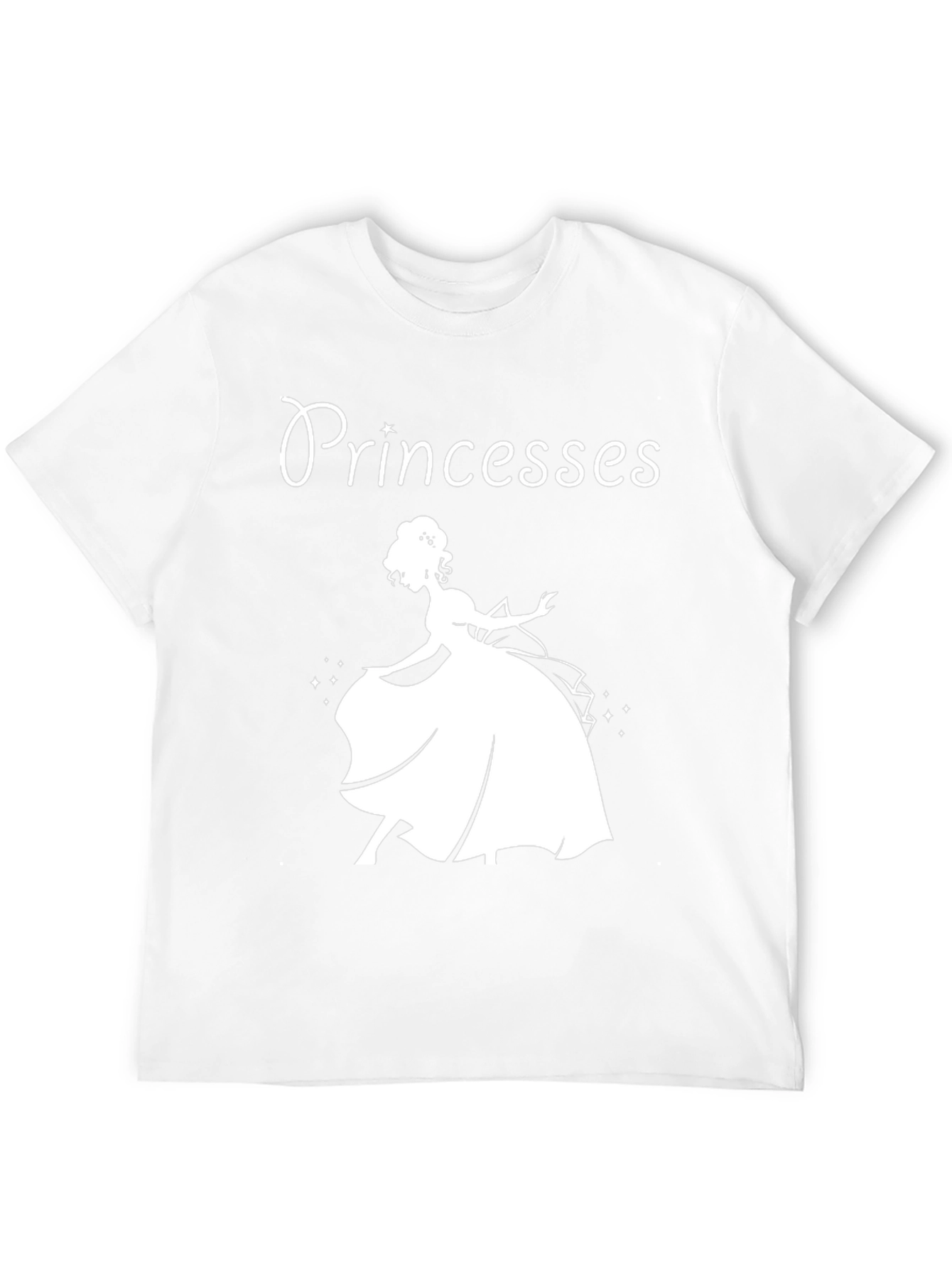 Black Princesses Graphic T-Shirt - Black Cotton Tee view 12