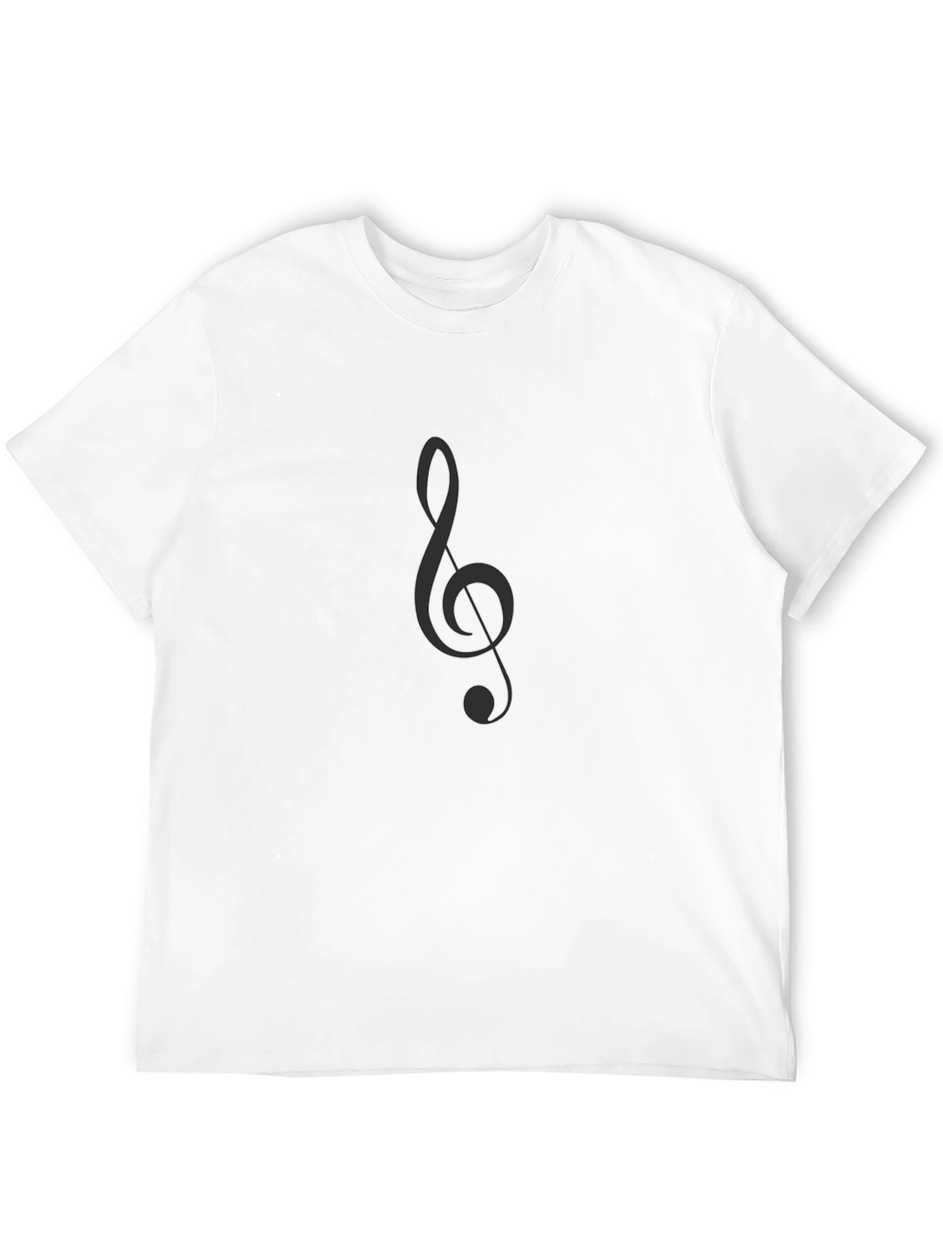 Black Classic Black T-Shirt with Music Note Graphic view 12