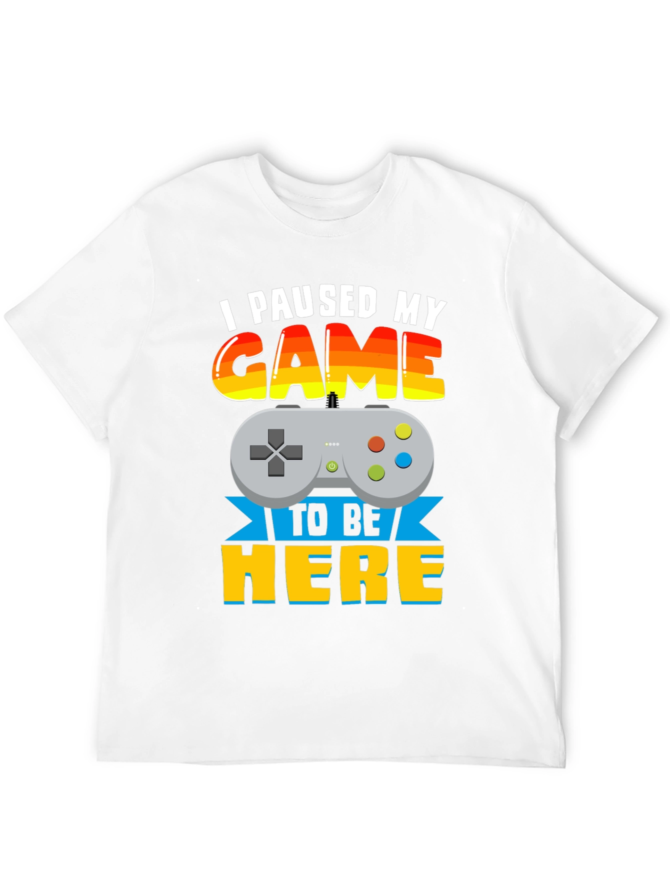 Black I Paused My Game to Be Here Graphic T-Shirt view 12