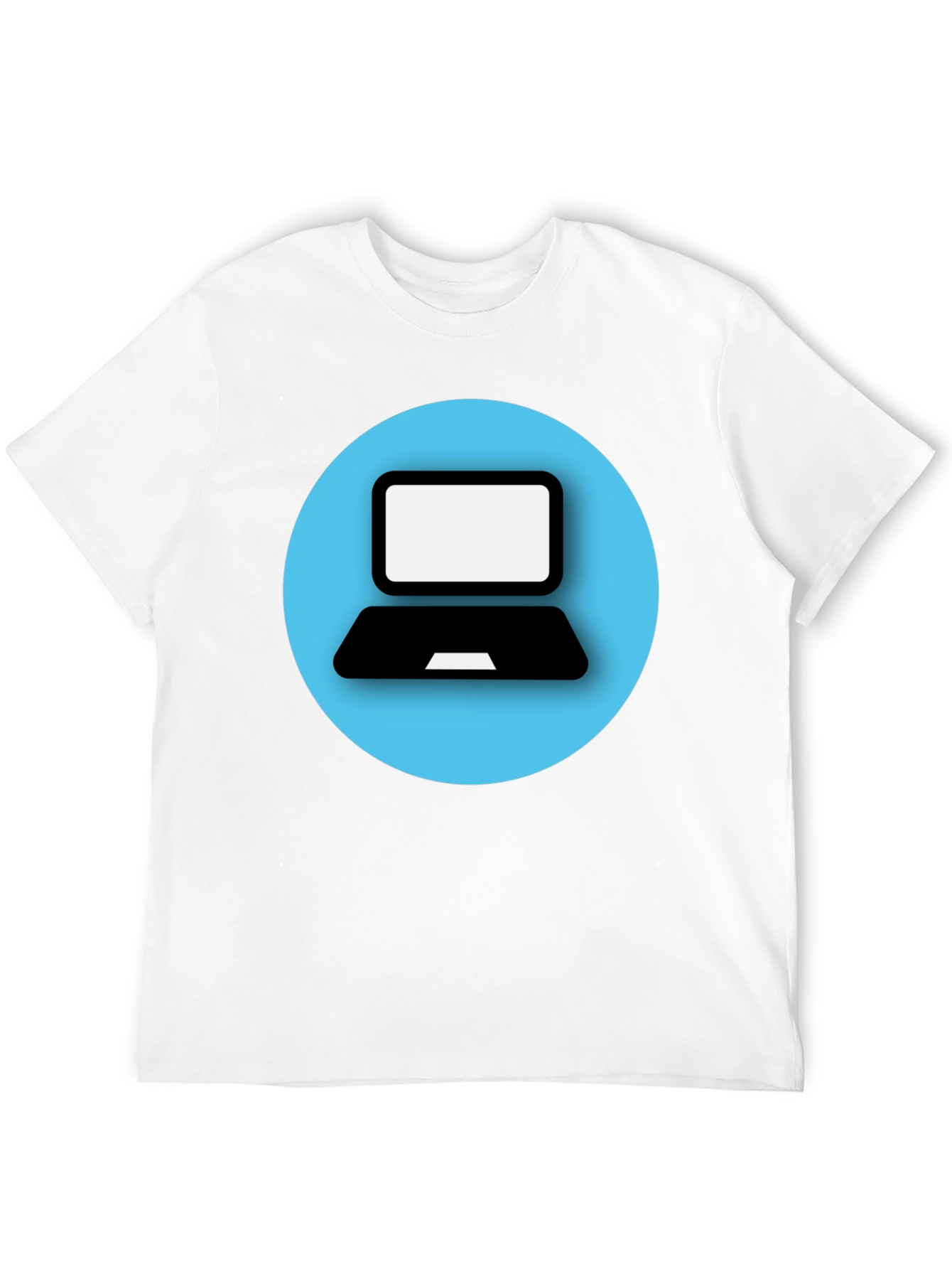 Black Laptop Graphic Tee - Tech Style T-Shirt view 12