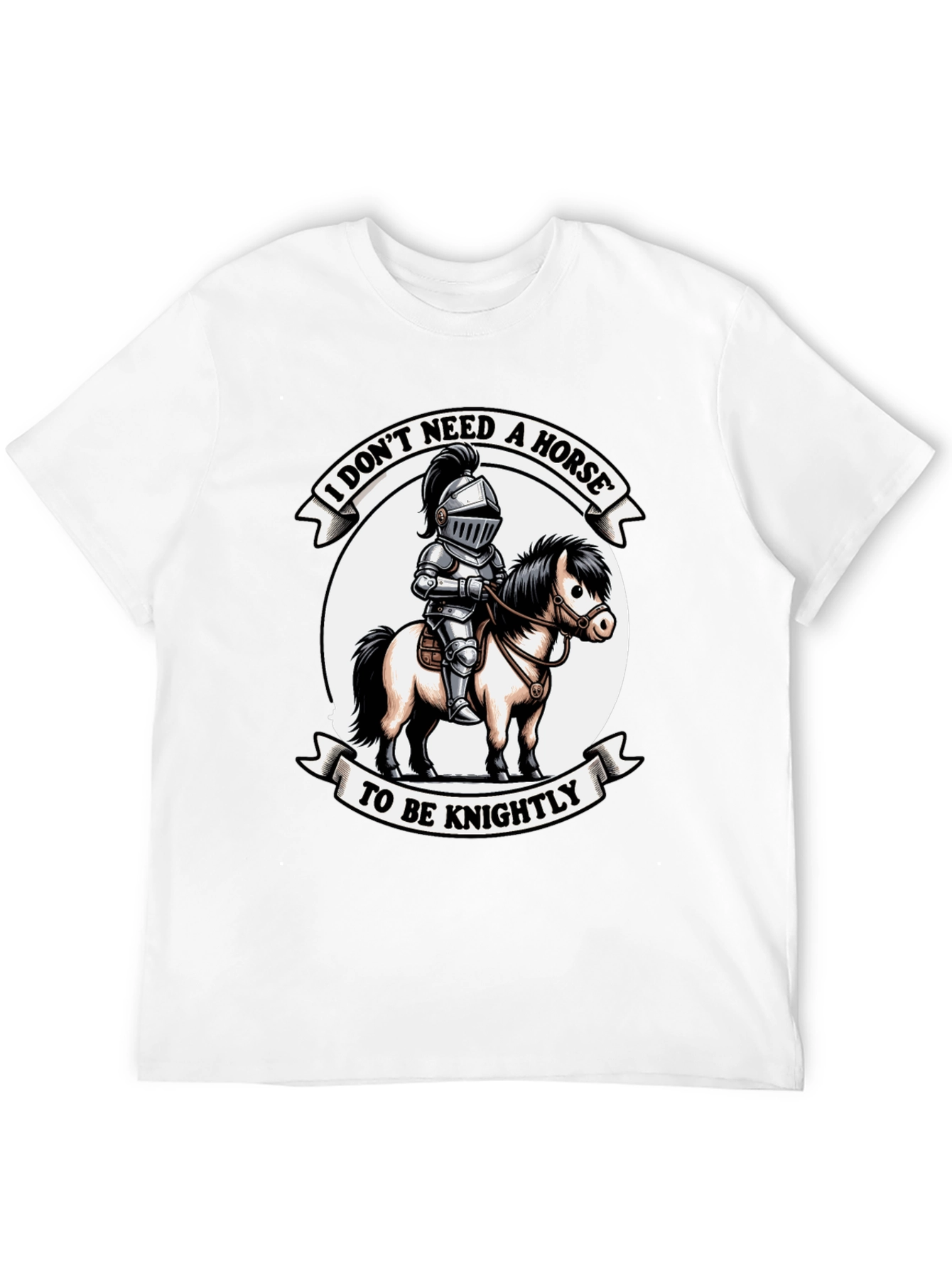 Black Knightly T-Shirt: No Horse Needed! view 12
