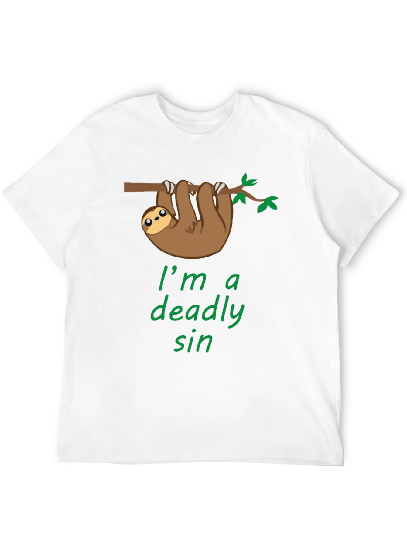 Black Sloth Deadly Sin Graphic Tee - Cute & Comfy! view 12