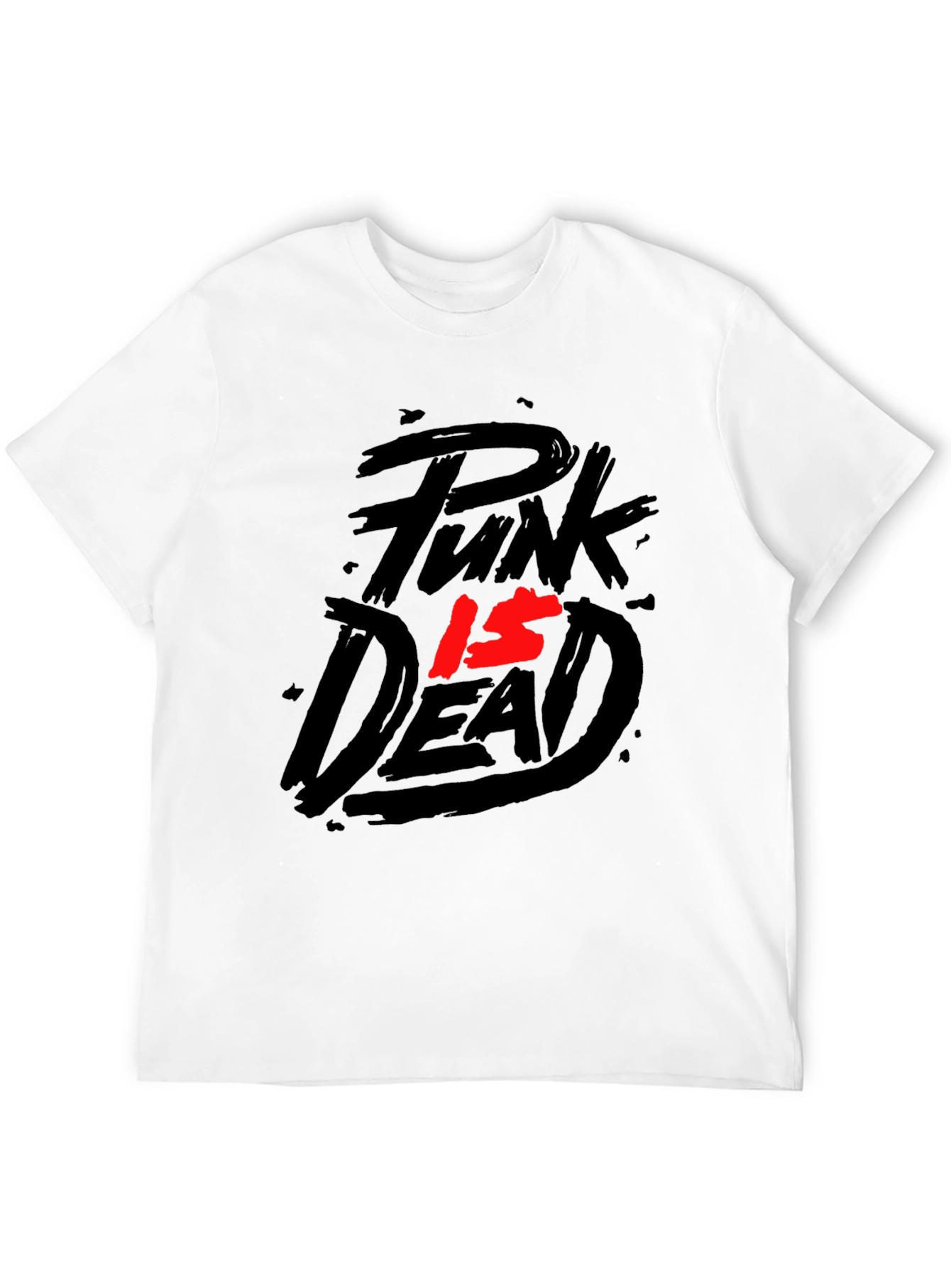 Black Punk Is Dead Graphic Tee - Black T-Shirt view 12