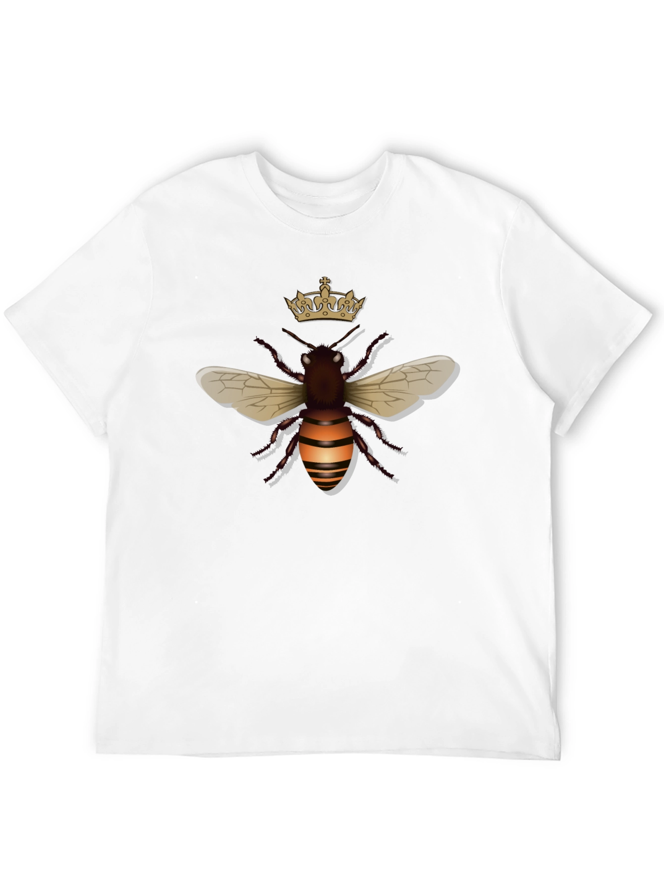 Black Crowned Bee Graphic Tee - Stylish Black T-Shirt view 12