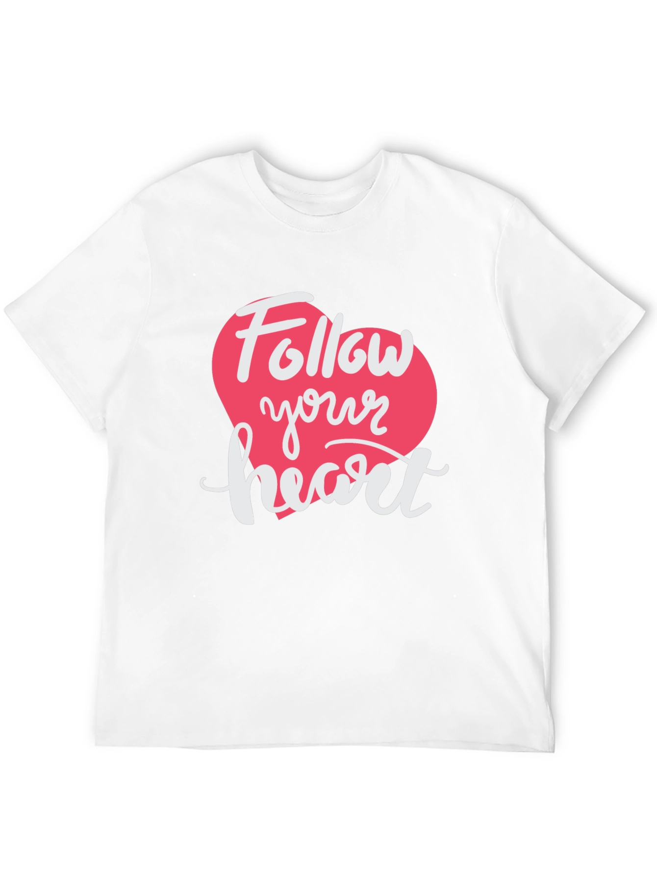 Black Follow Your Heart Black Graphic T-Shirt view 12
