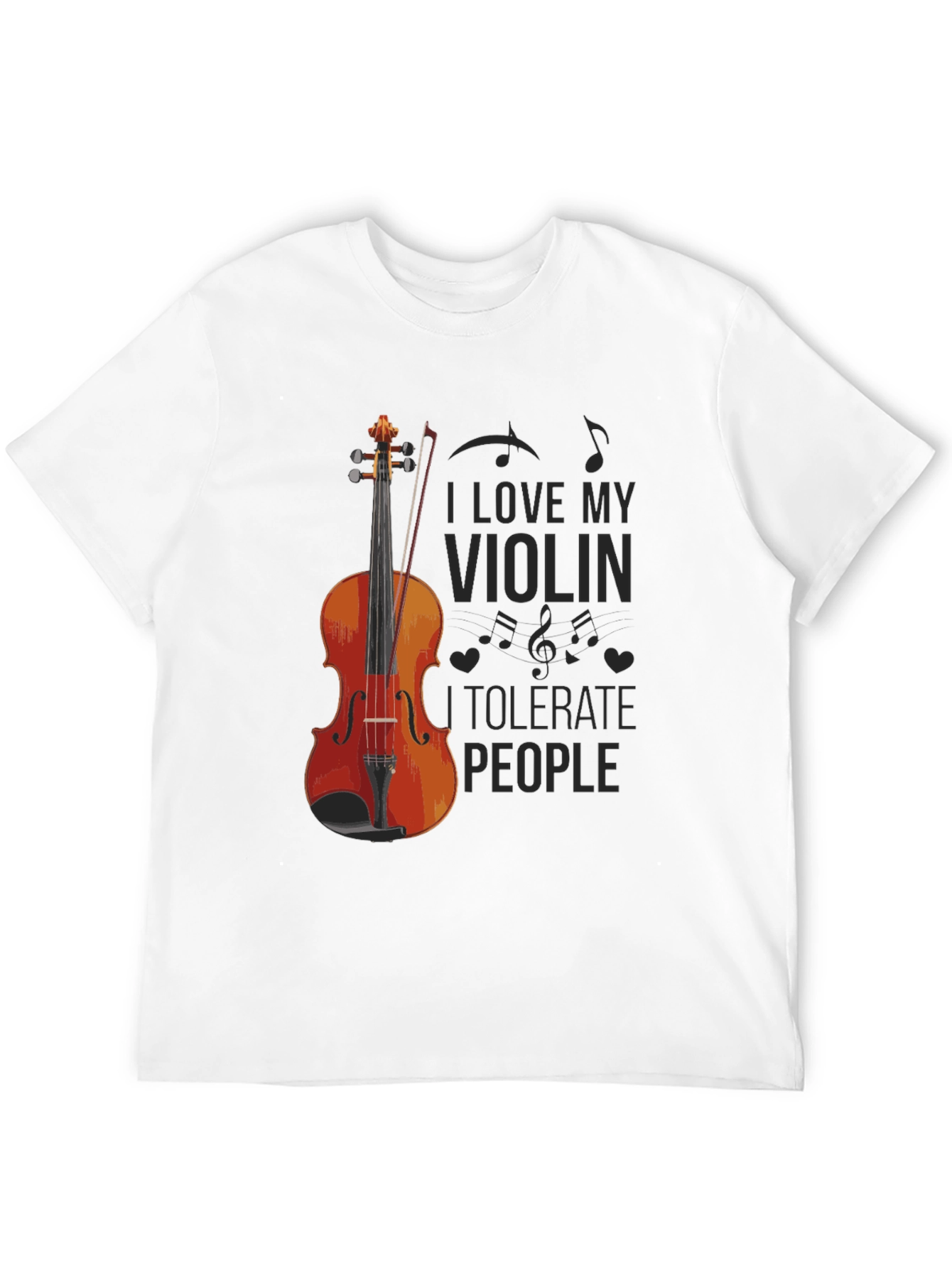 Black I Love My Violin T-Shirt view 12
