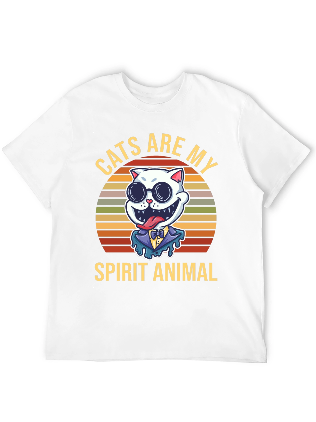Black Cats Are My Spirit Animal Graphic T-Shirt view 12